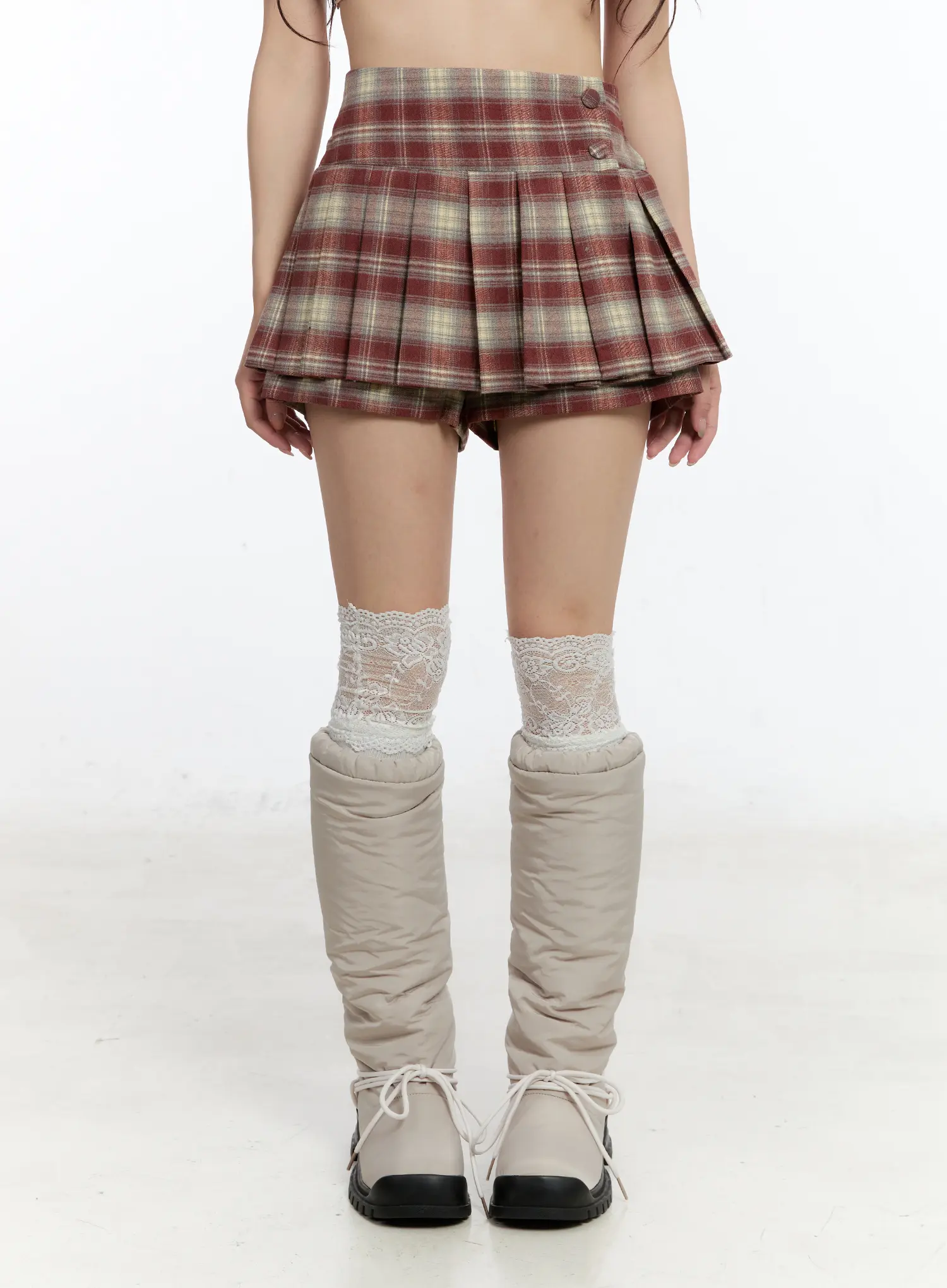 Plaid High-Waist Mini Skirt CN524 - Image 9