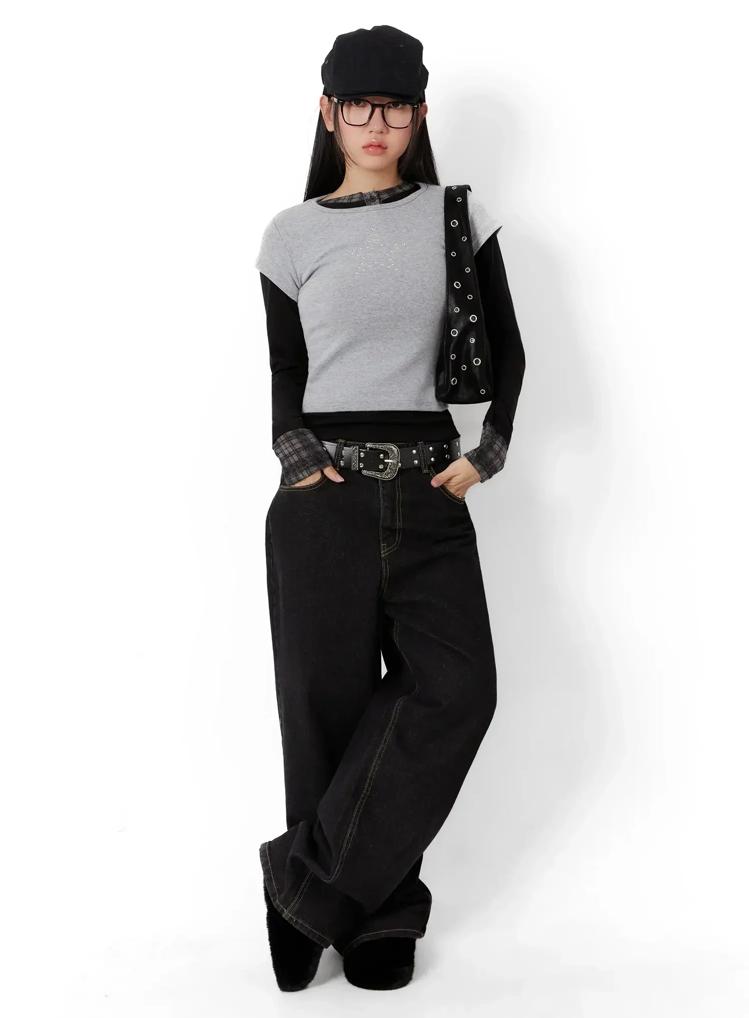 Plaid Long Sleeve Tee ID525 - Image 11