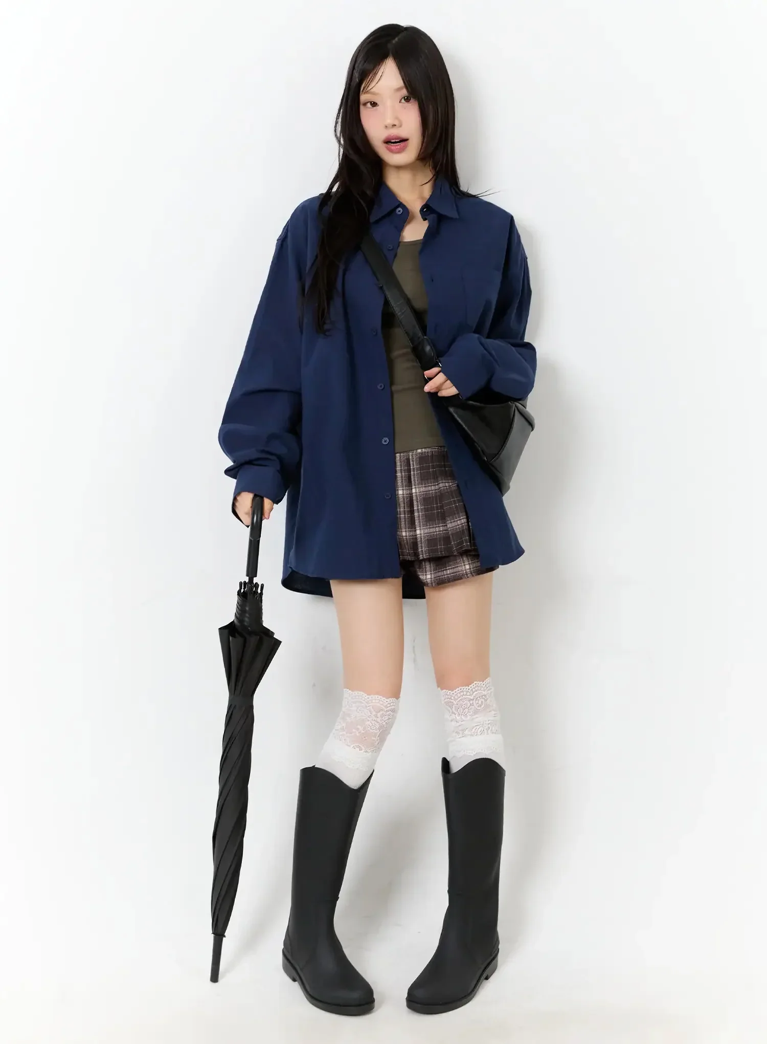 Plaid Pleated Mini Skirt IU524 - Image 15