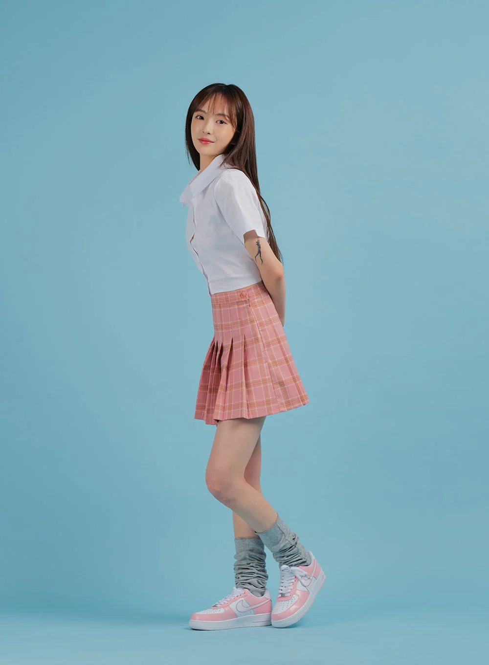Plaid Pleated Tennis Skirt BA27 - Image 16