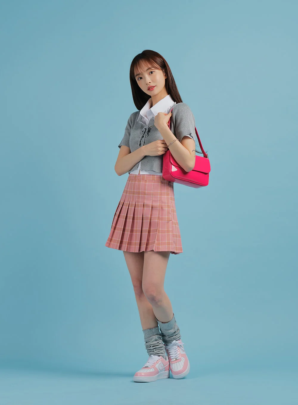 Plaid Pleated Tennis Skirt BA27 - Image 9