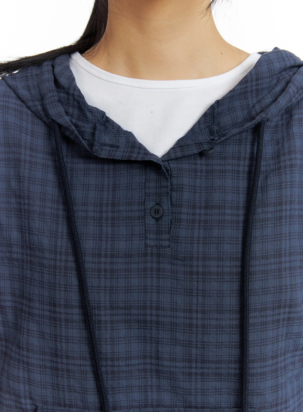 Plaid Pocket Hoodie CM407 - Image 3