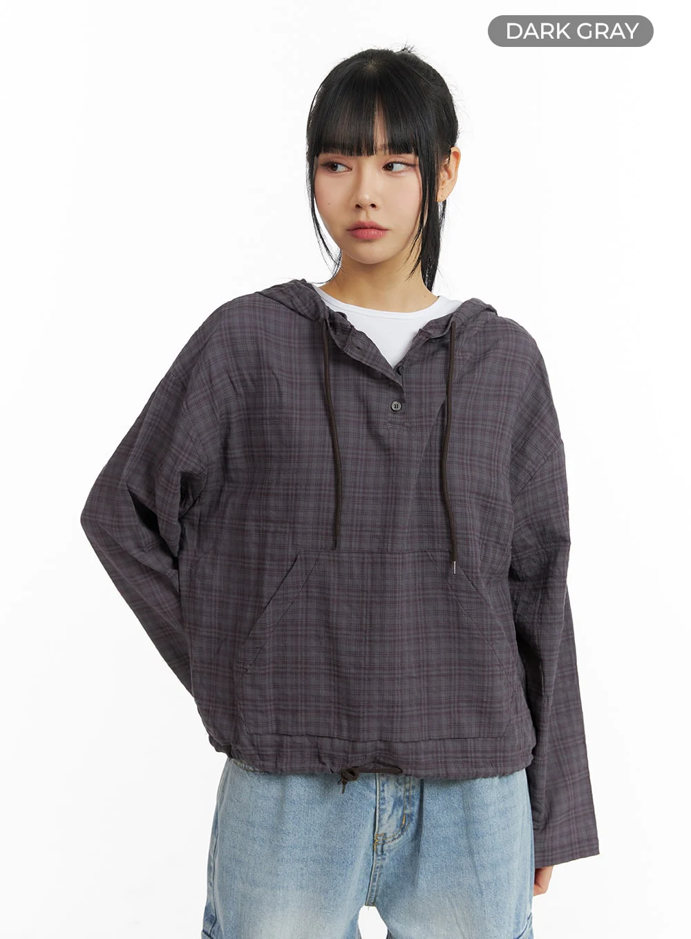 Plaid Pocket Hoodie CM407 - Image 8