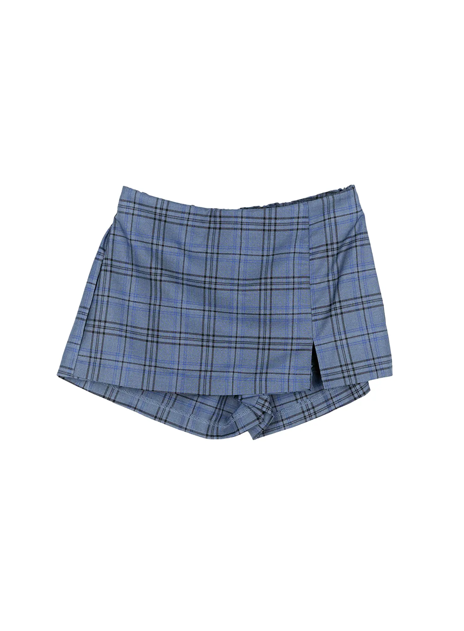 Plaid Slit Mini Skort CG501 - Image 12