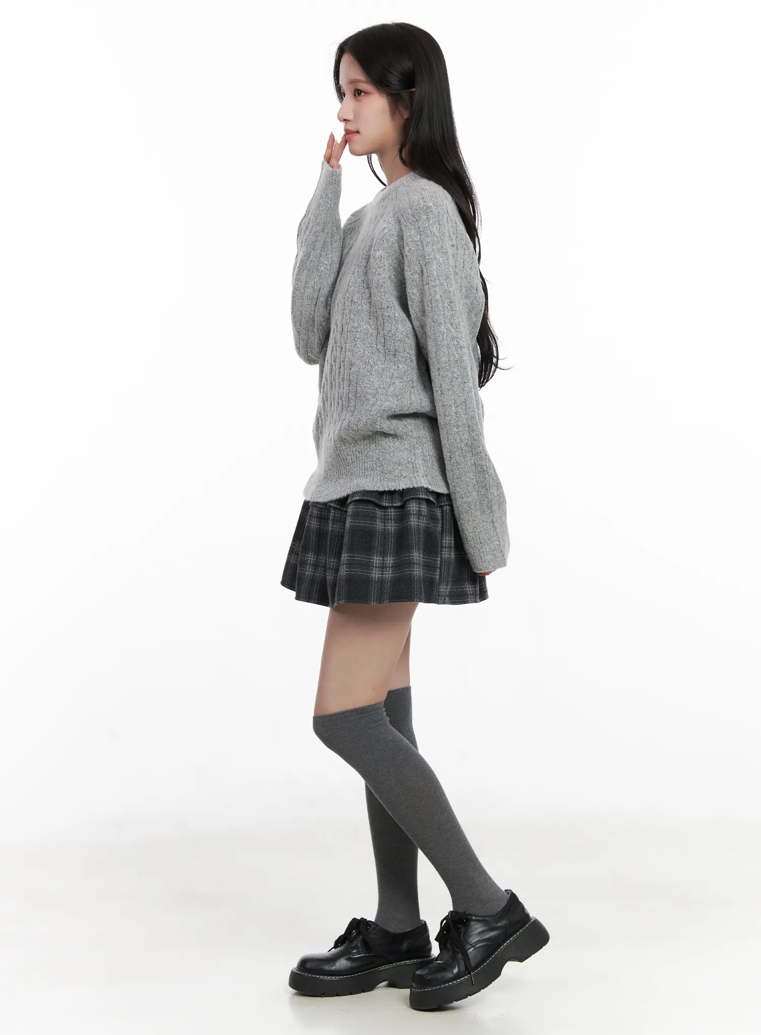 Plaid Tiered Mini Skirt CN527 - Image 4