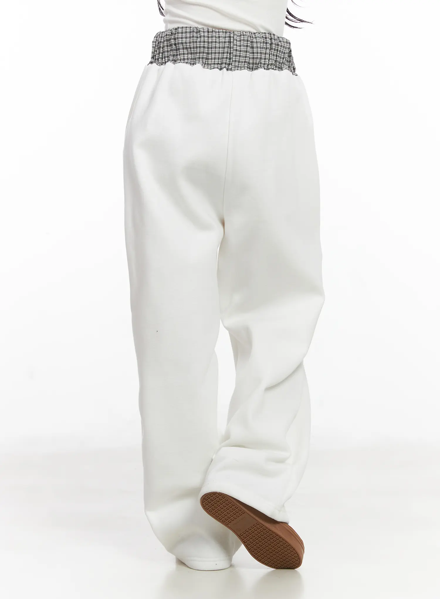 Plaid Trim Sweatpants CN527 - Image 7