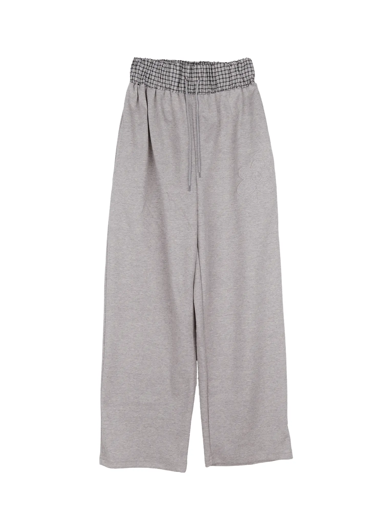 Plaid Waist Wide Leg Sweatpants CS530 - Image 10