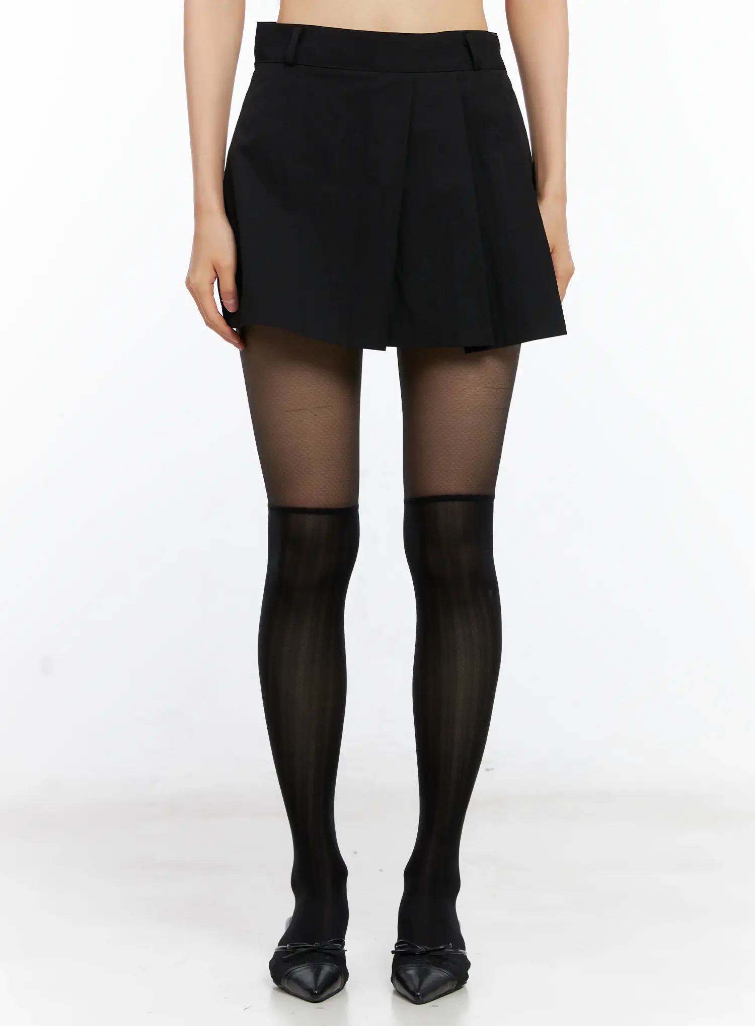 Pleated A-Line Mini Skirt CL529 - Image 10