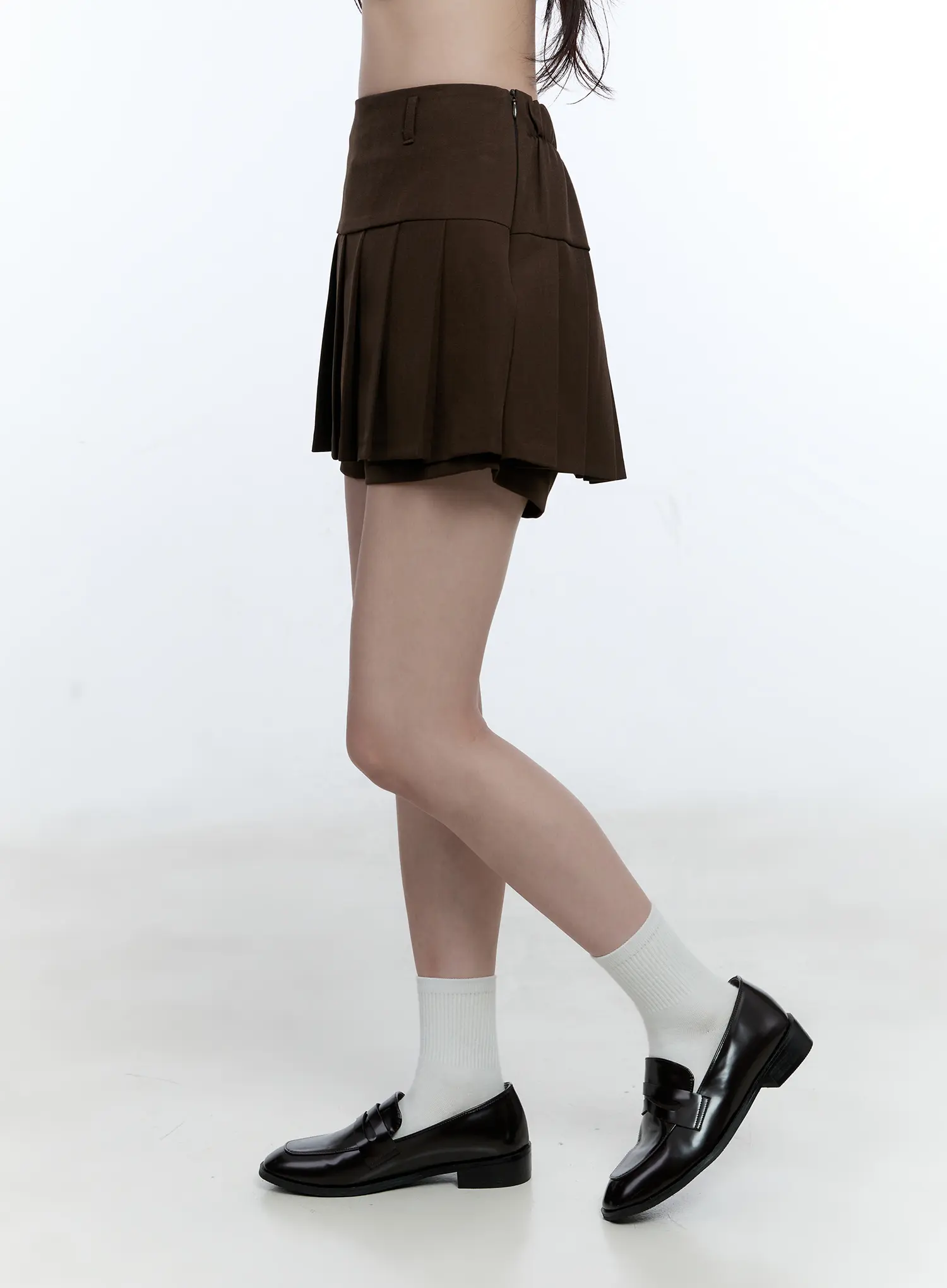 Pleated Adjustable Mini Skort CG514 - Image 3