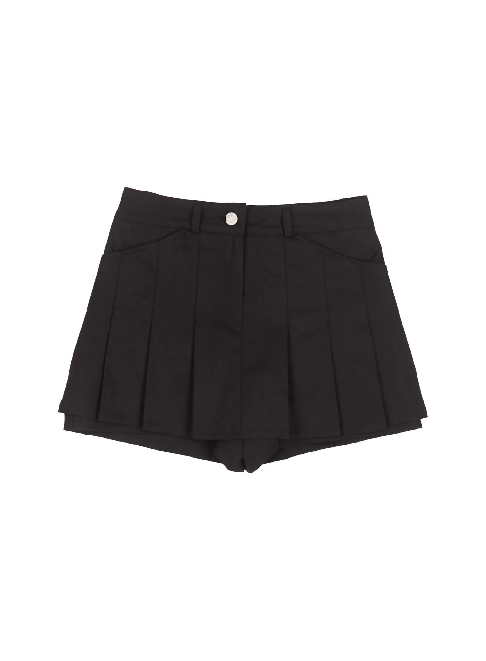 Pleated Button Mini Skirt IY502 - Image 12