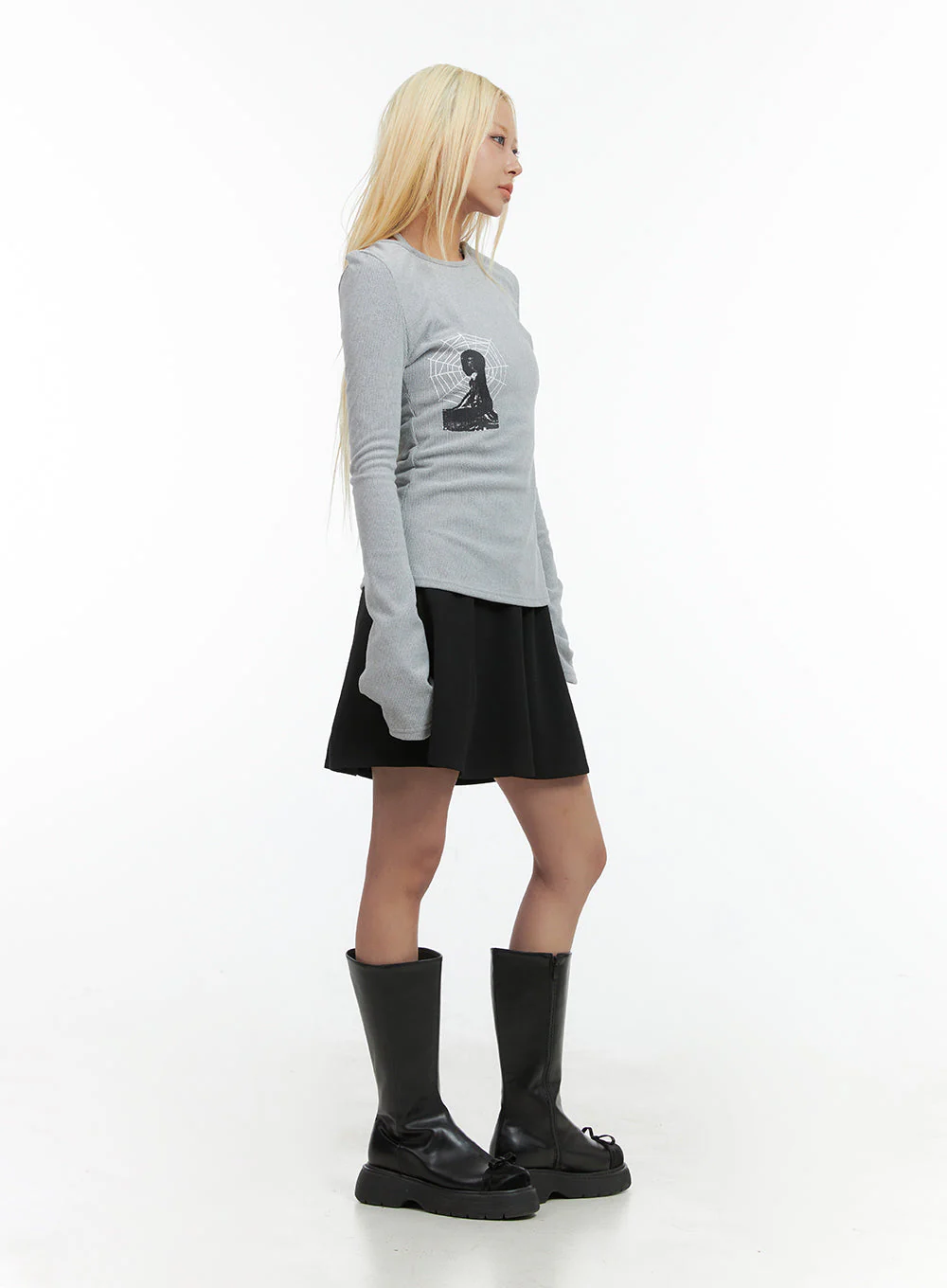 Pleated Charm Mini Skirt CO414 - Image 3