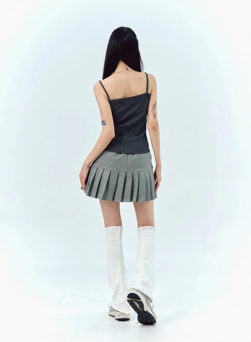 Pleated Cotton Mini Skirt IG303 - Image 13