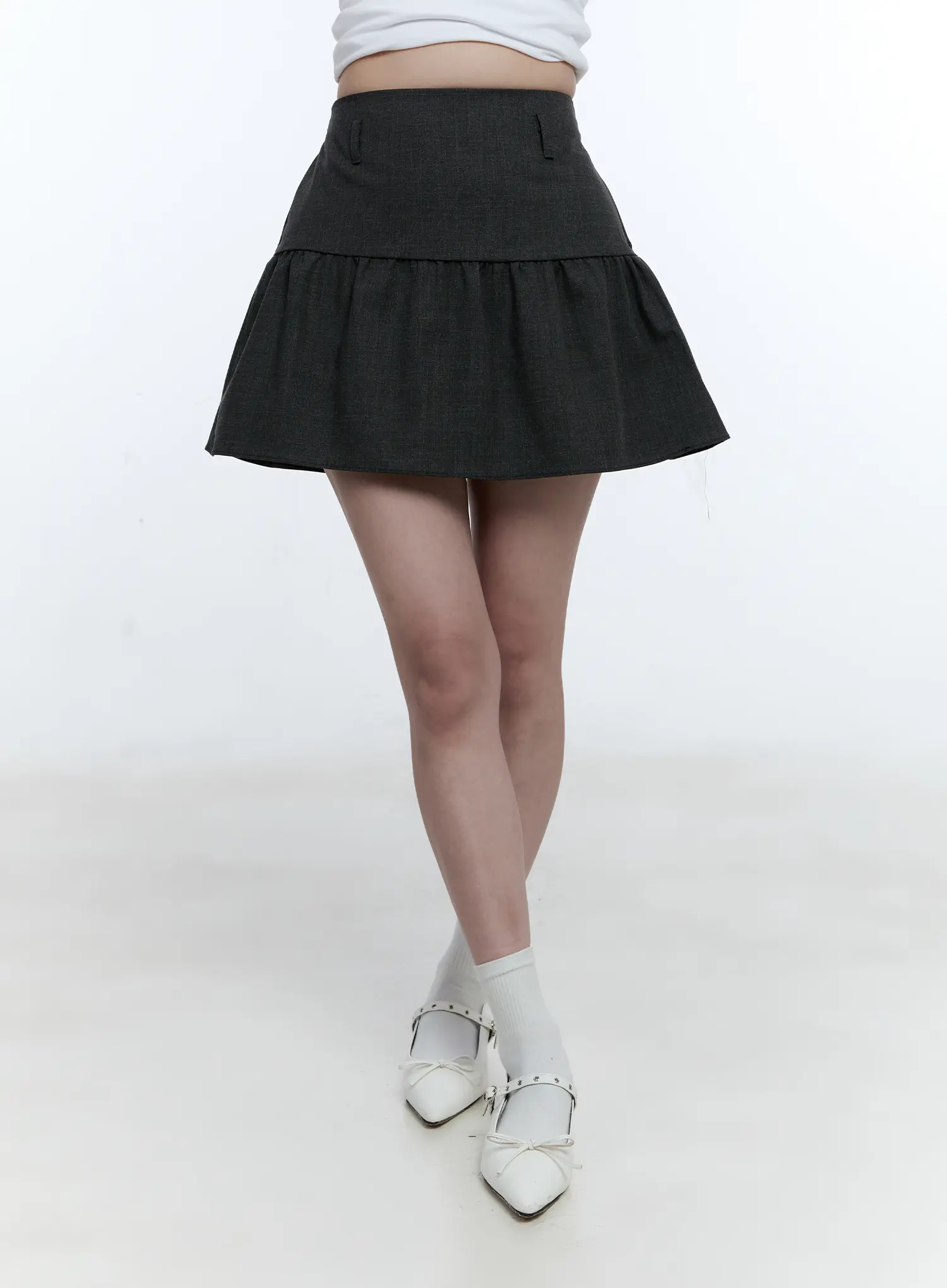 Pleated Flare Mini Skirt CG514 - Image 2