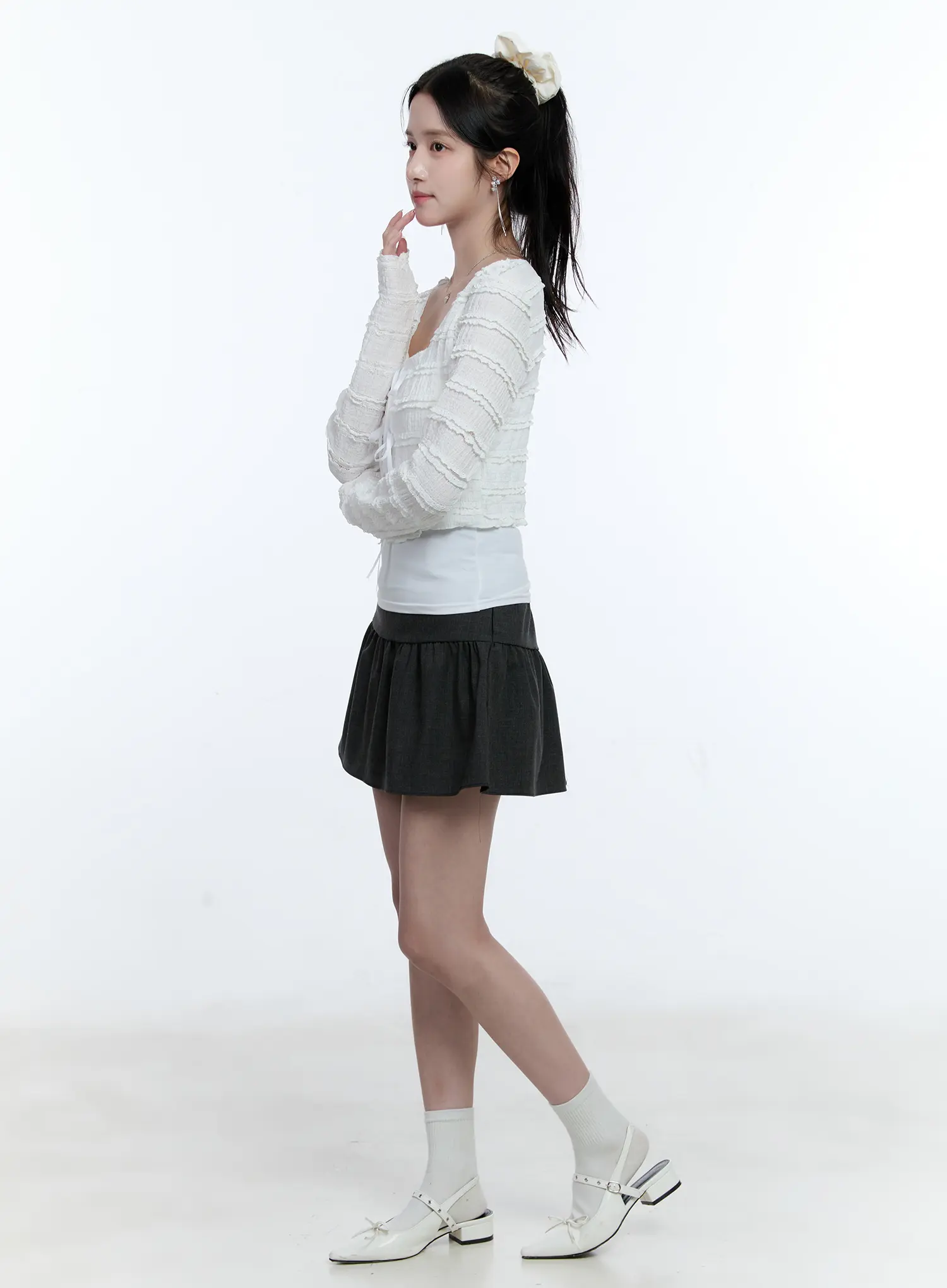 Pleated Flare Mini Skirt CG514 - Image 5