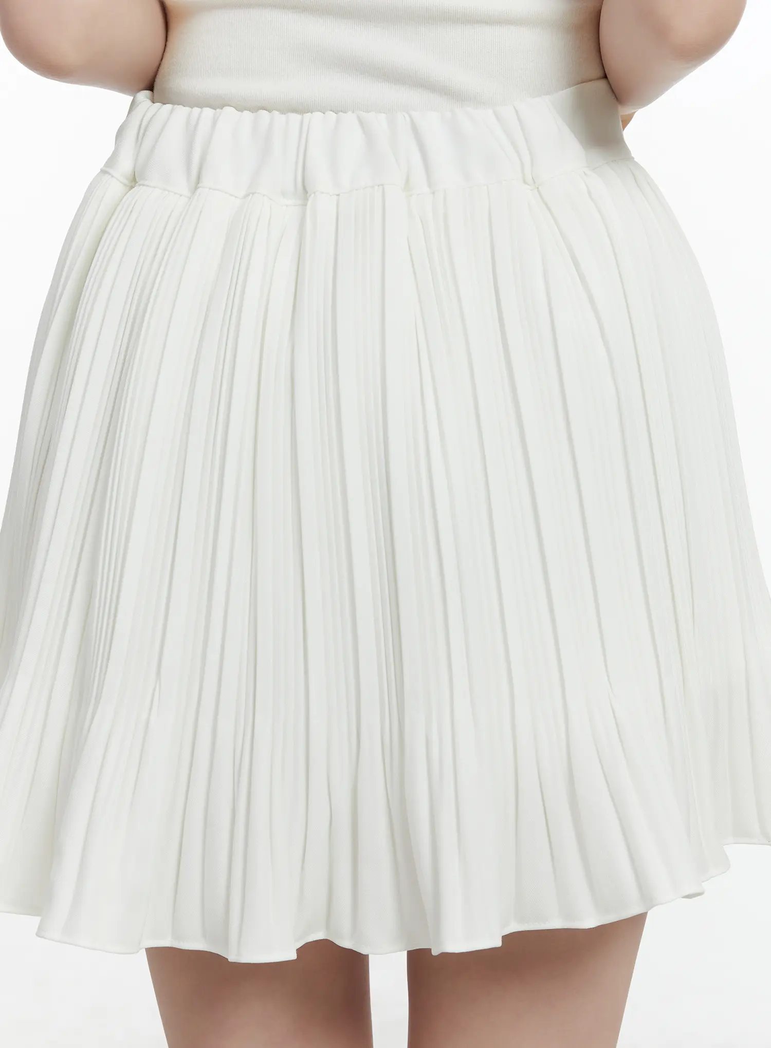 Pleated Flare Mini Skirt F502 - Image 6