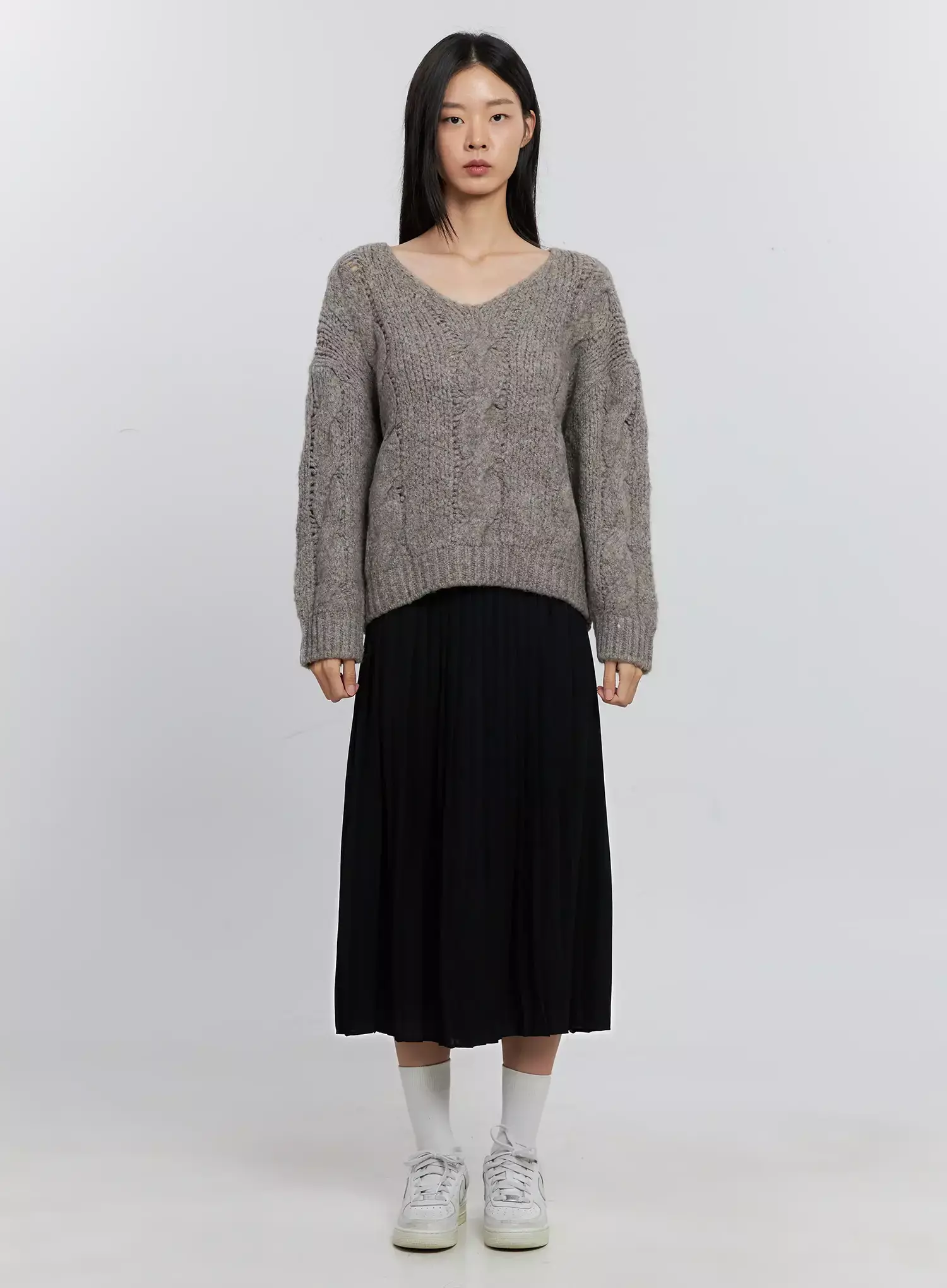 Pleated Maxi Skirt IS516 - Image 11