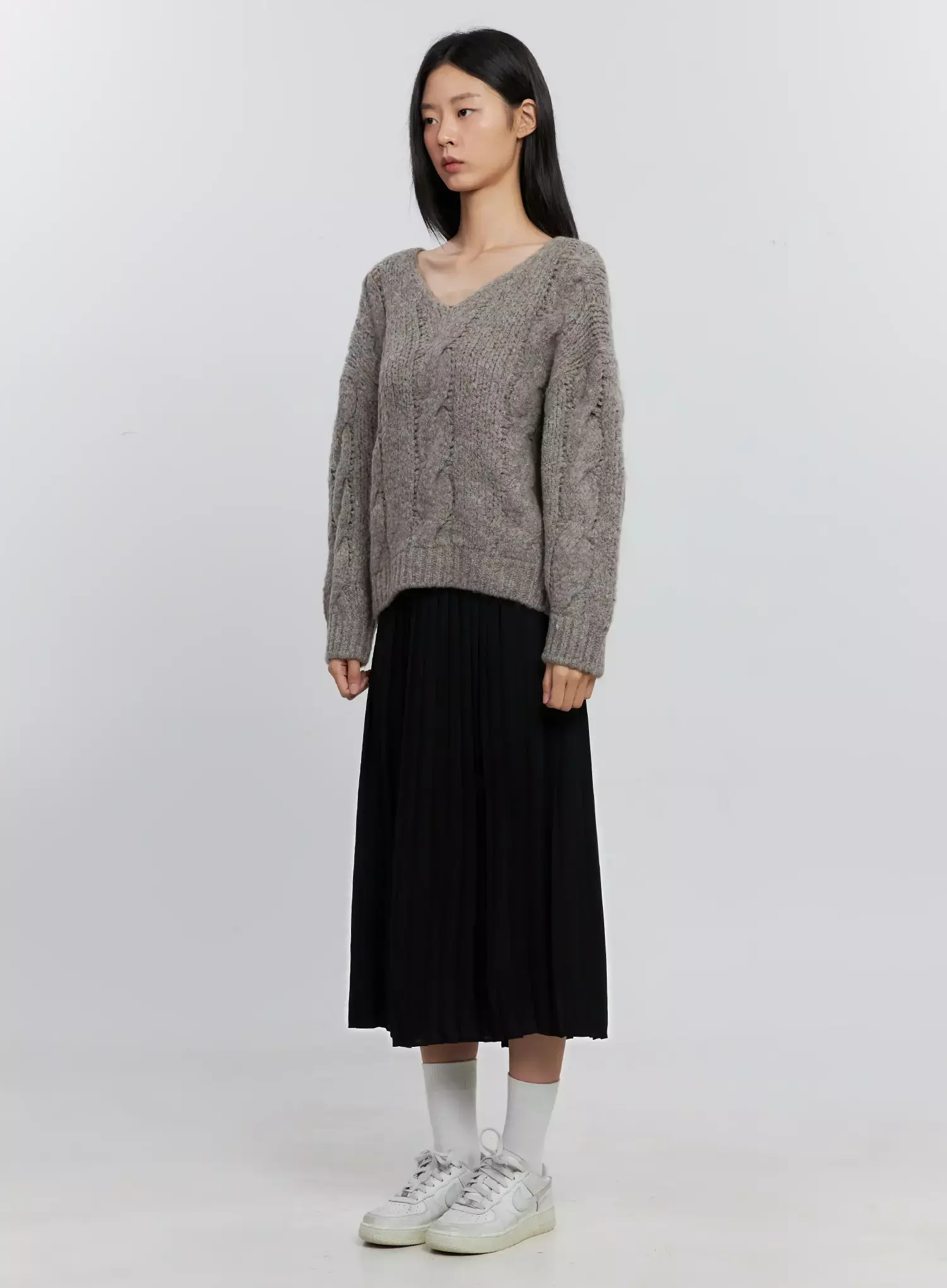 Pleated Maxi Skirt IS516 - Image 12