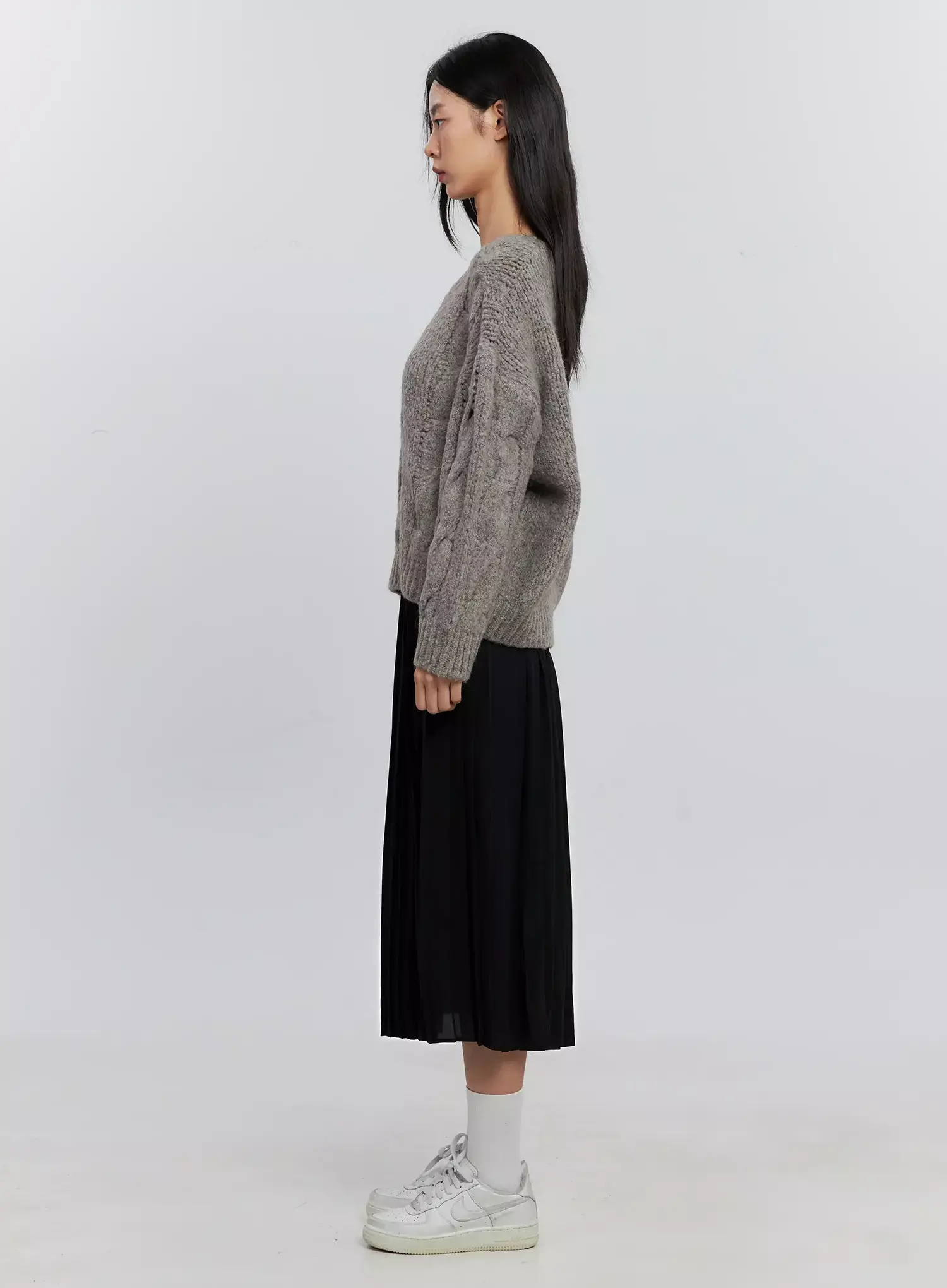 Pleated Maxi Skirt IS516 - Image 13