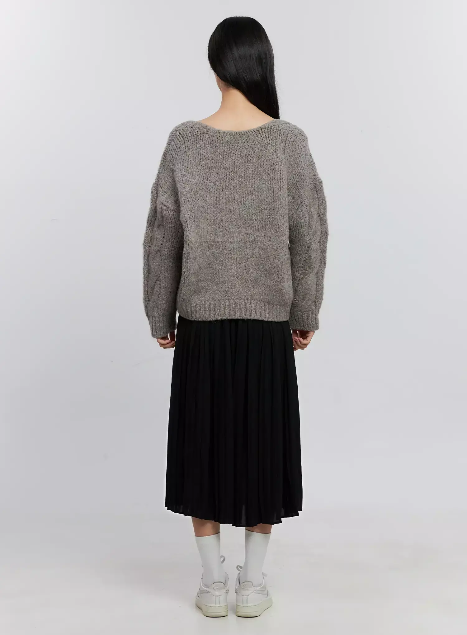 Pleated Maxi Skirt IS516 - Image 14