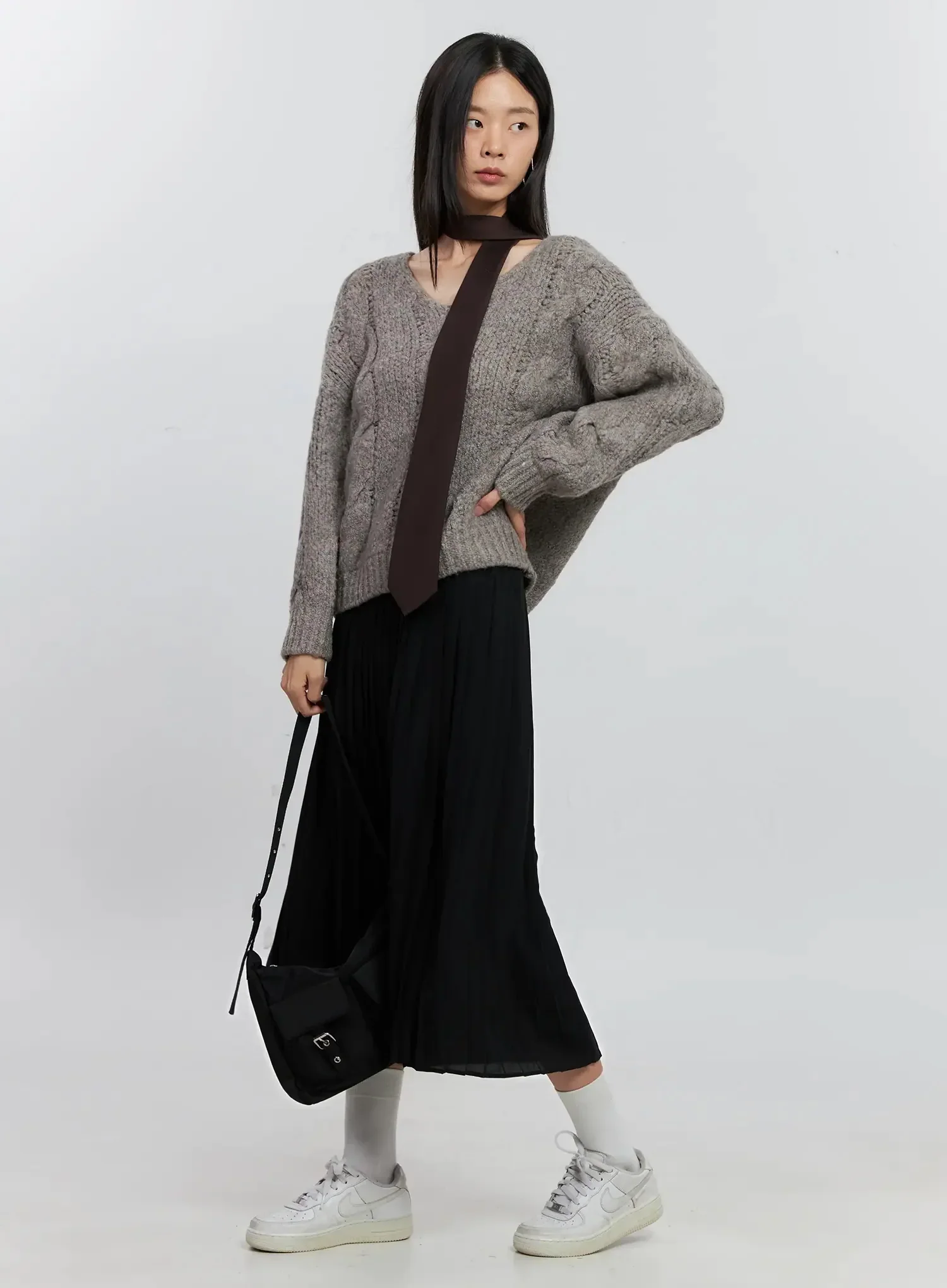 Pleated Maxi Skirt IS516 - Image 15