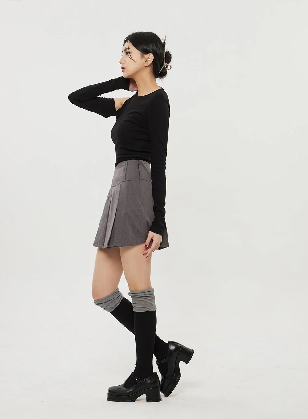 Pleated Mini Skirt BF314 - Image 10