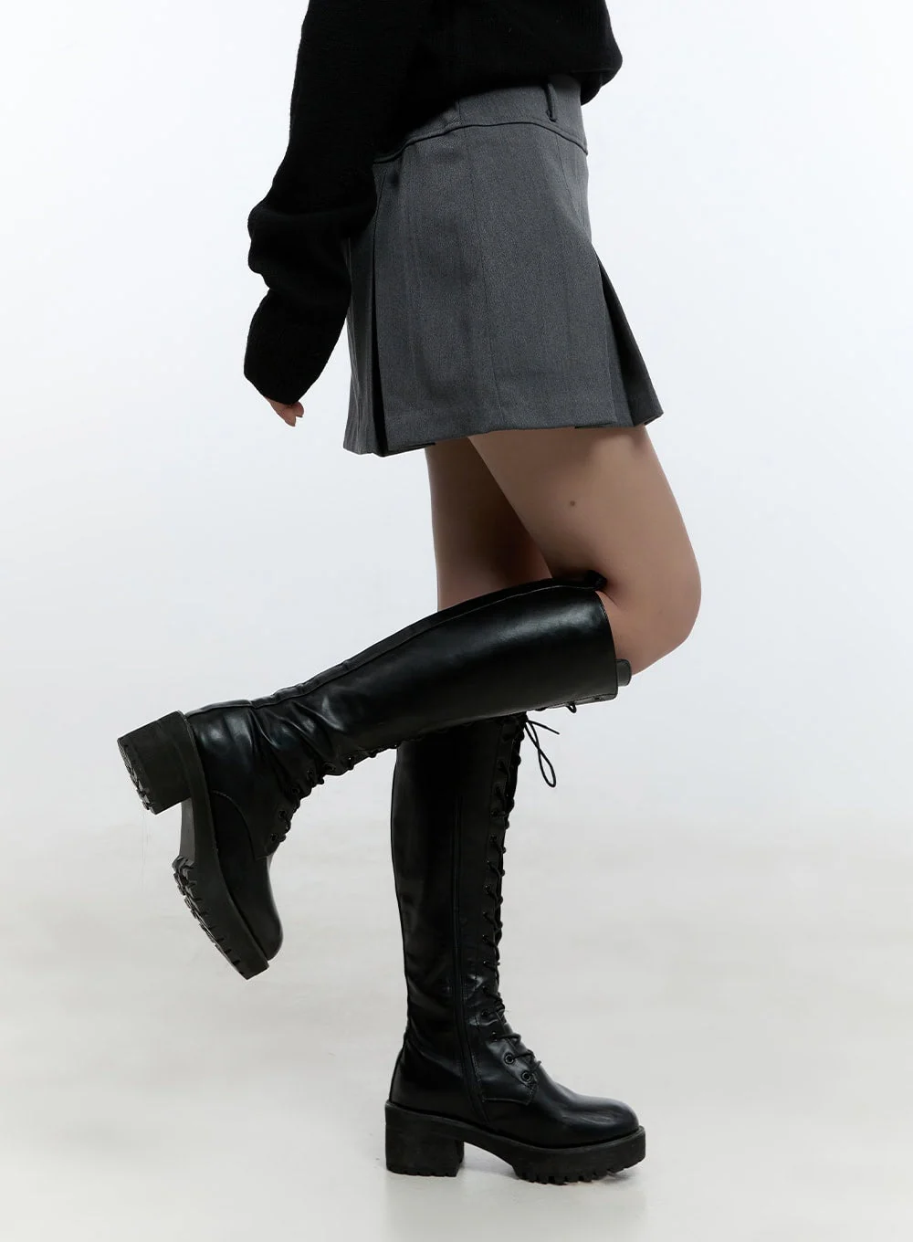 Pleated Mini Skirt CD424 - Image 3