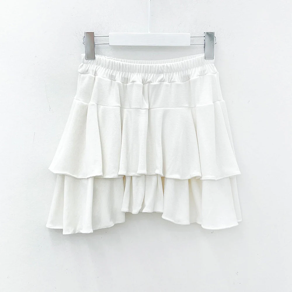 Pleated Mini Skirt with Elastic Waist IM12 - Image 20