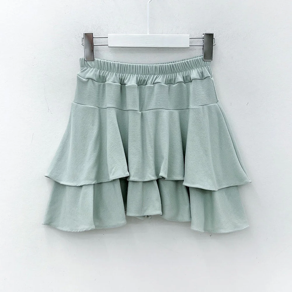 Pleated Mini Skirt with Elastic Waist IM12 - Image 21