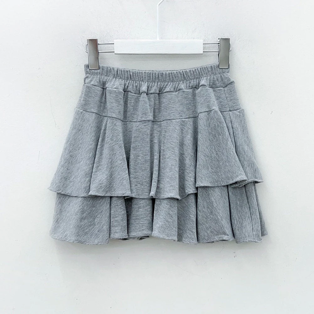 Pleated Mini Skirt with Elastic Waist IM12 - Image 22