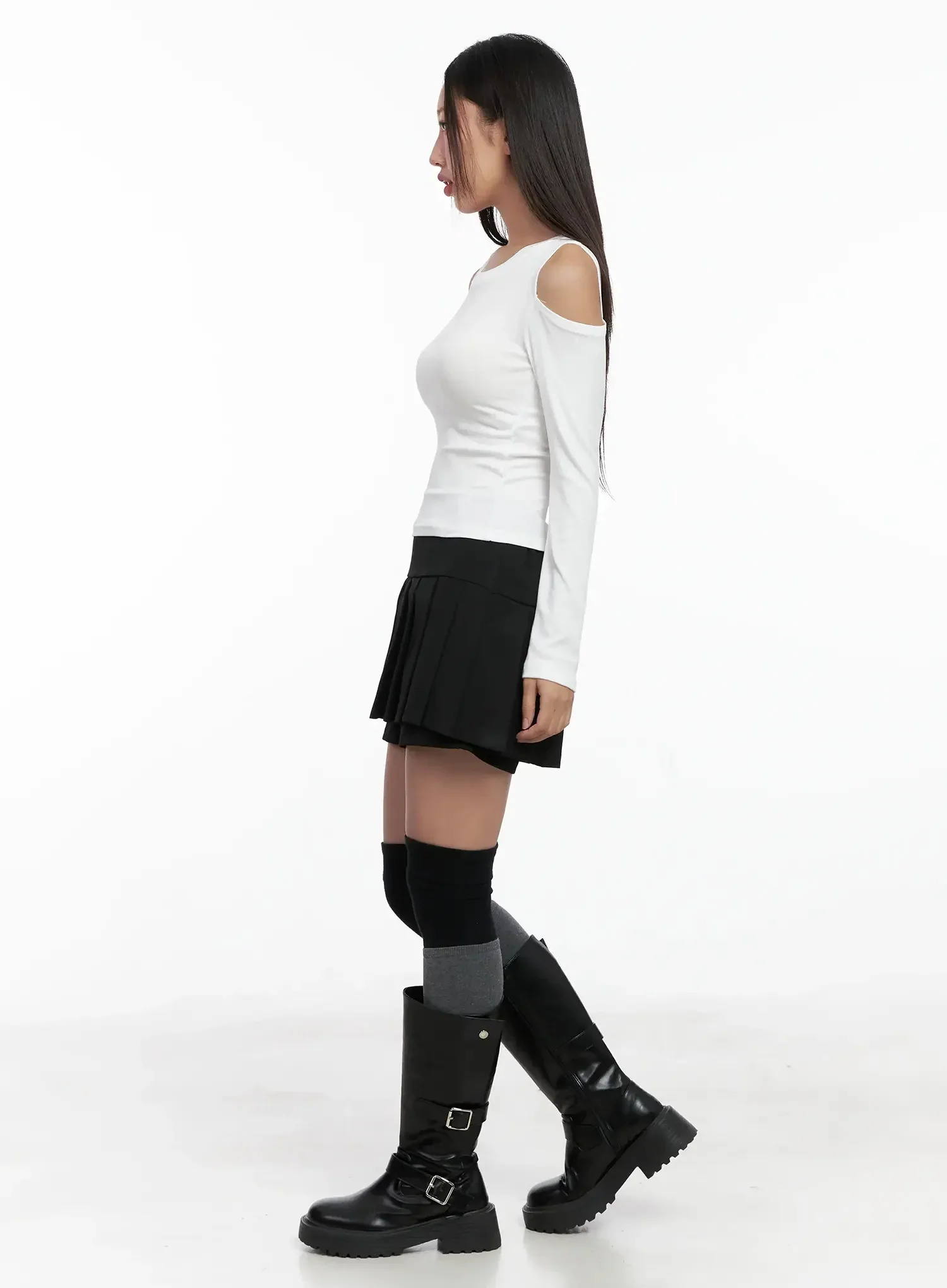 Pleated Mini Skort IG527 - Image 11