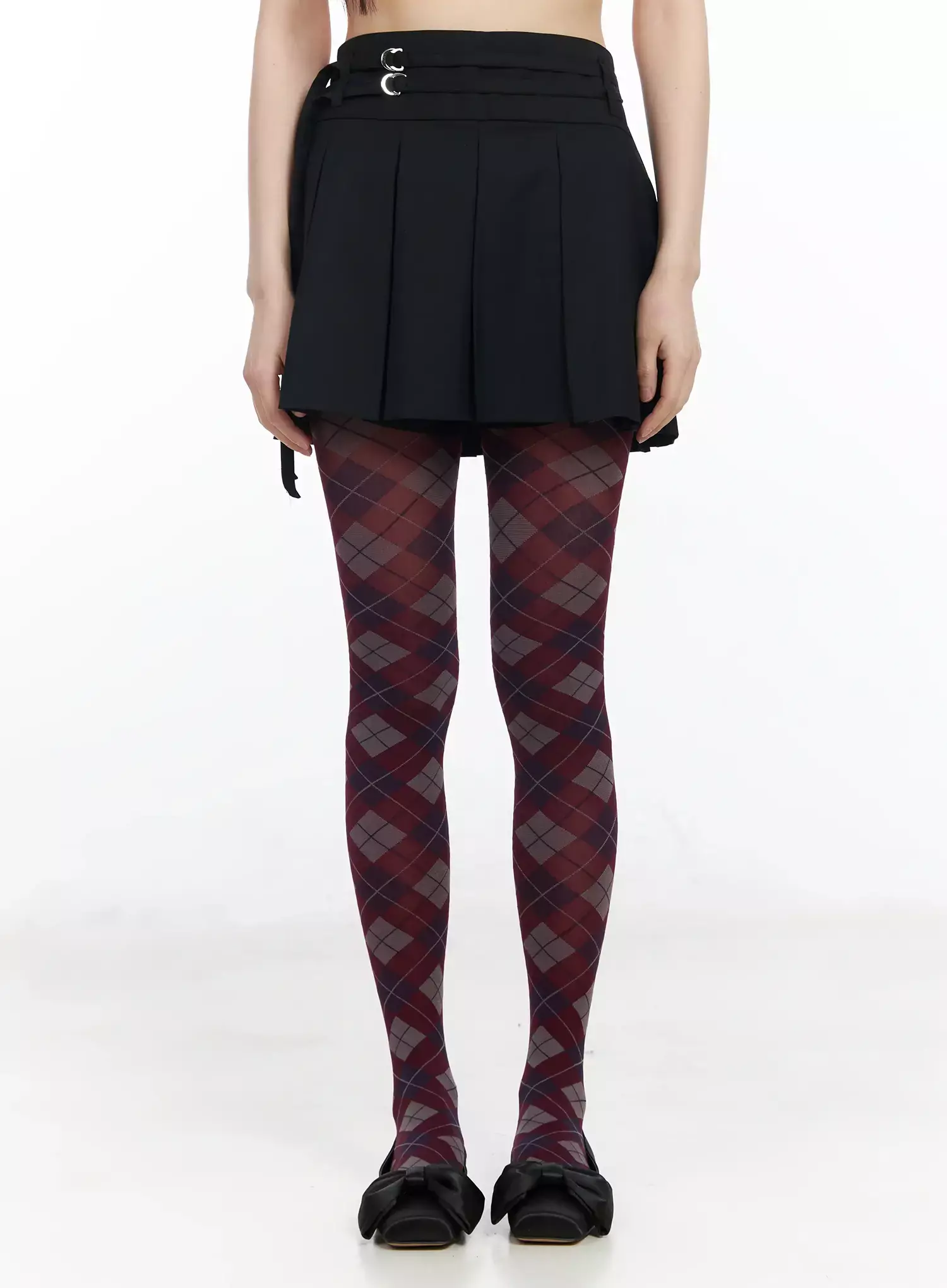 Pleated Skort with Belt Detail IM523