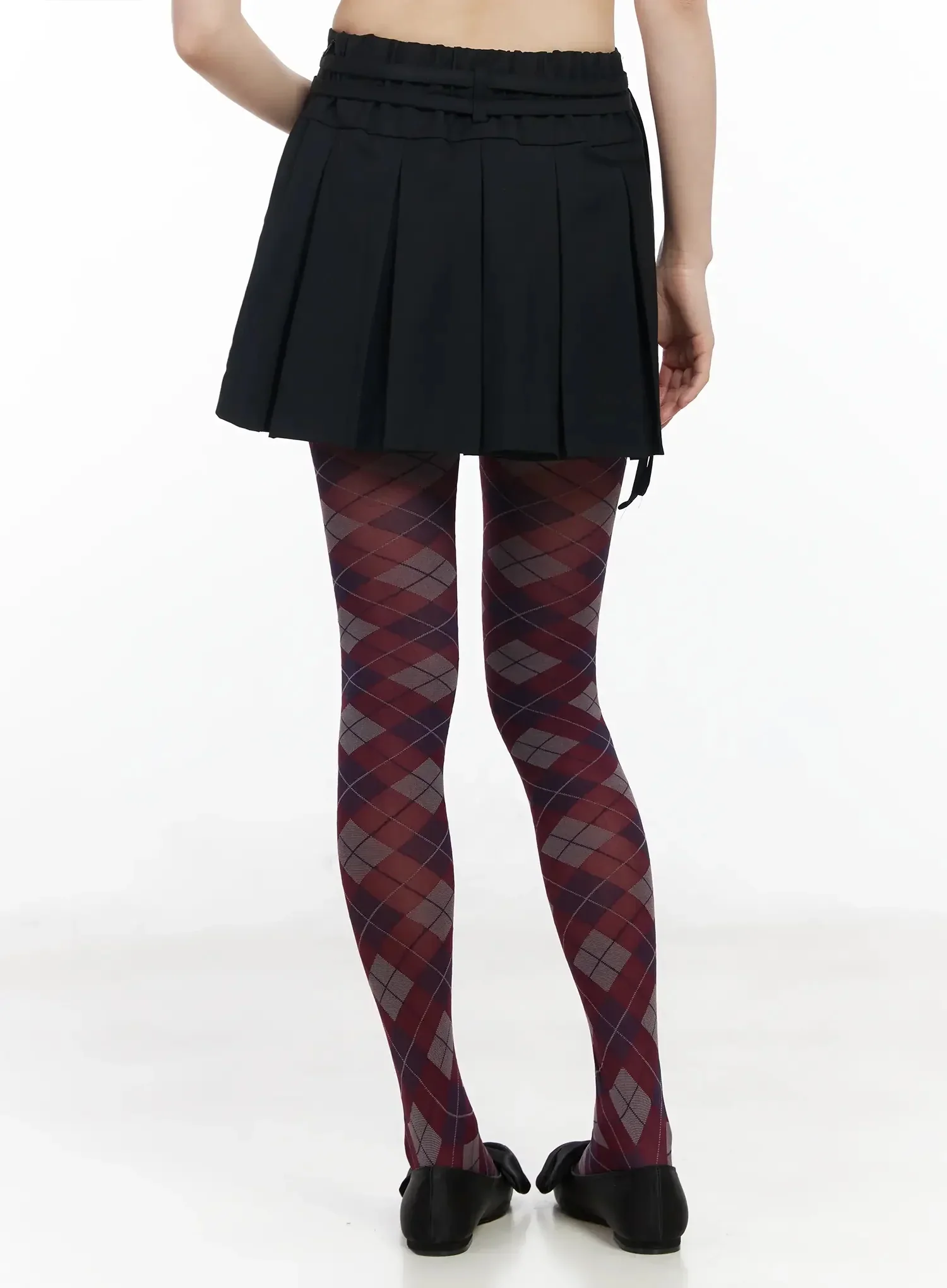 Pleated Skort with Belt Detail IM523 - Image 12