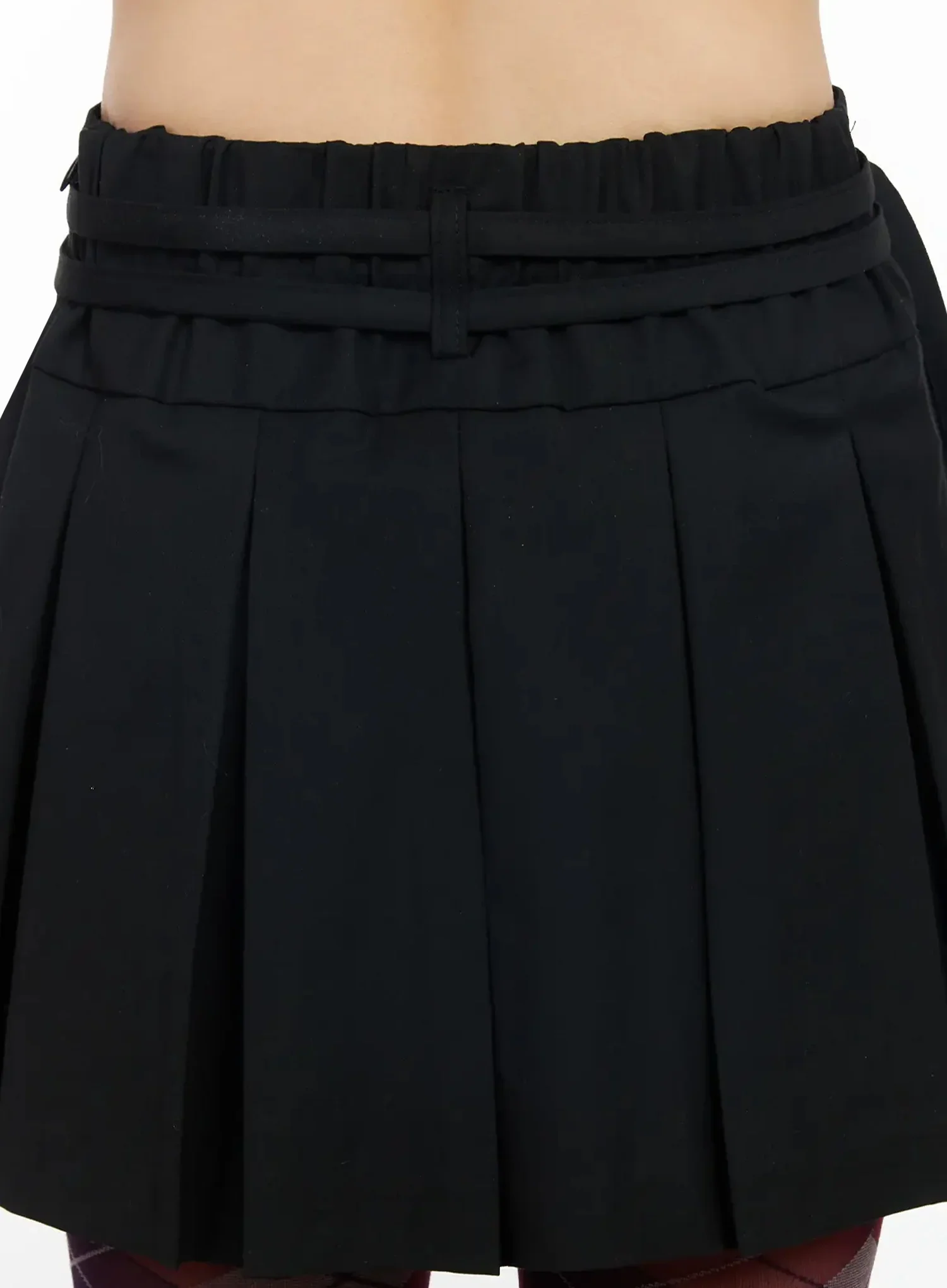 Pleated Skort with Belt Detail IM523 - Image 13