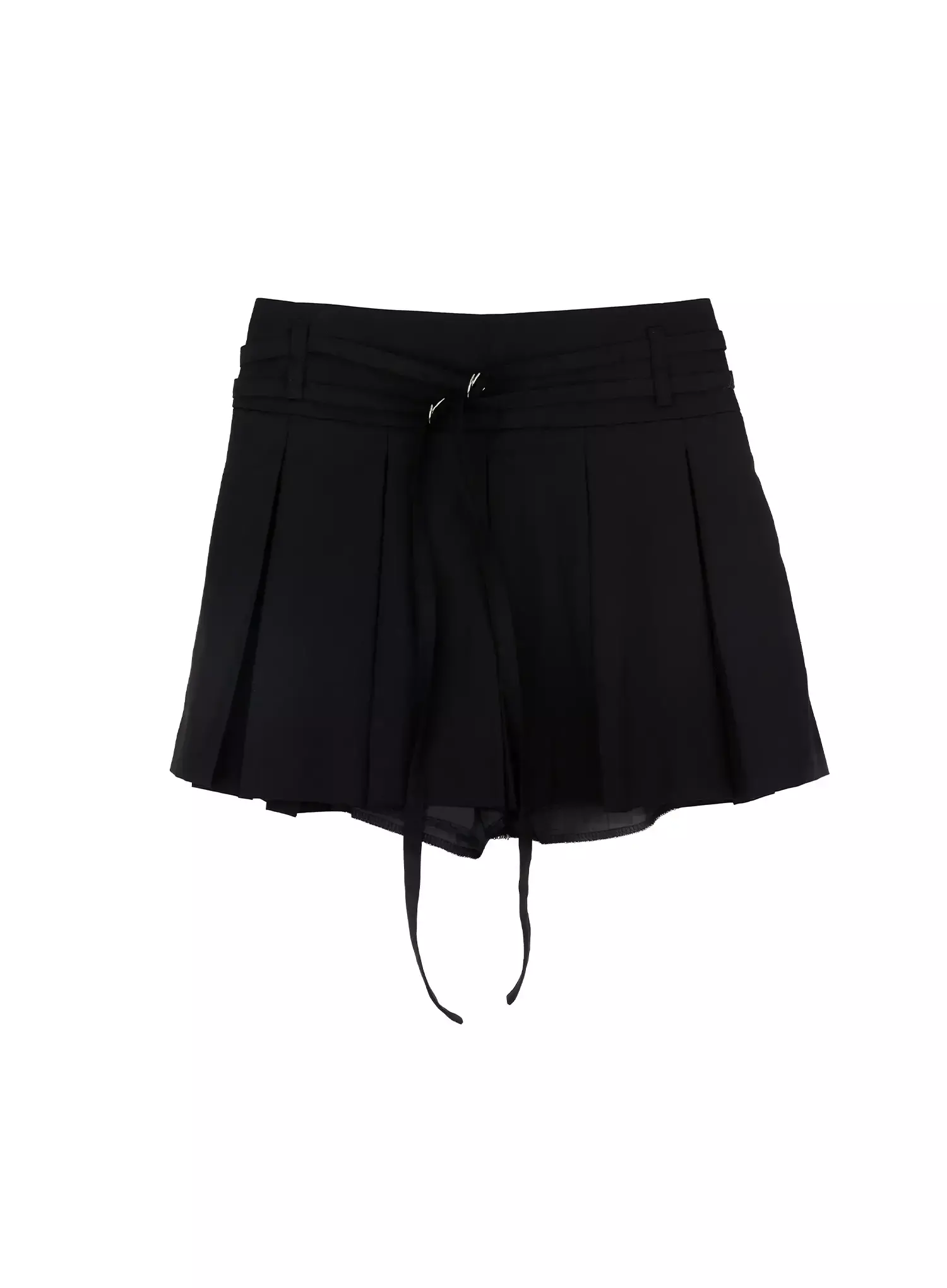Pleated Skort with Belt Detail IM523 - Image 16