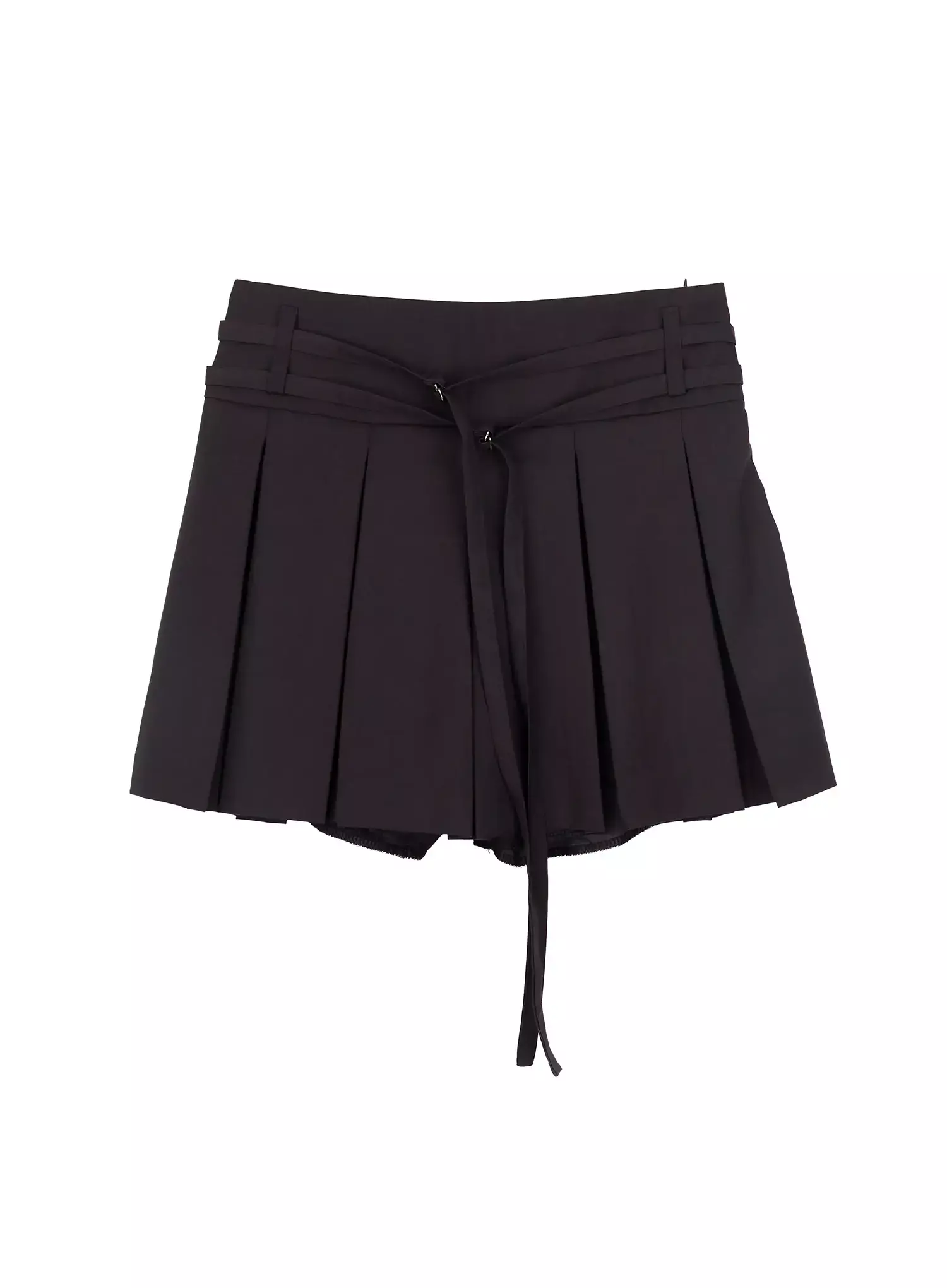 Pleated Skort with Belt Detail IM523 - Image 17