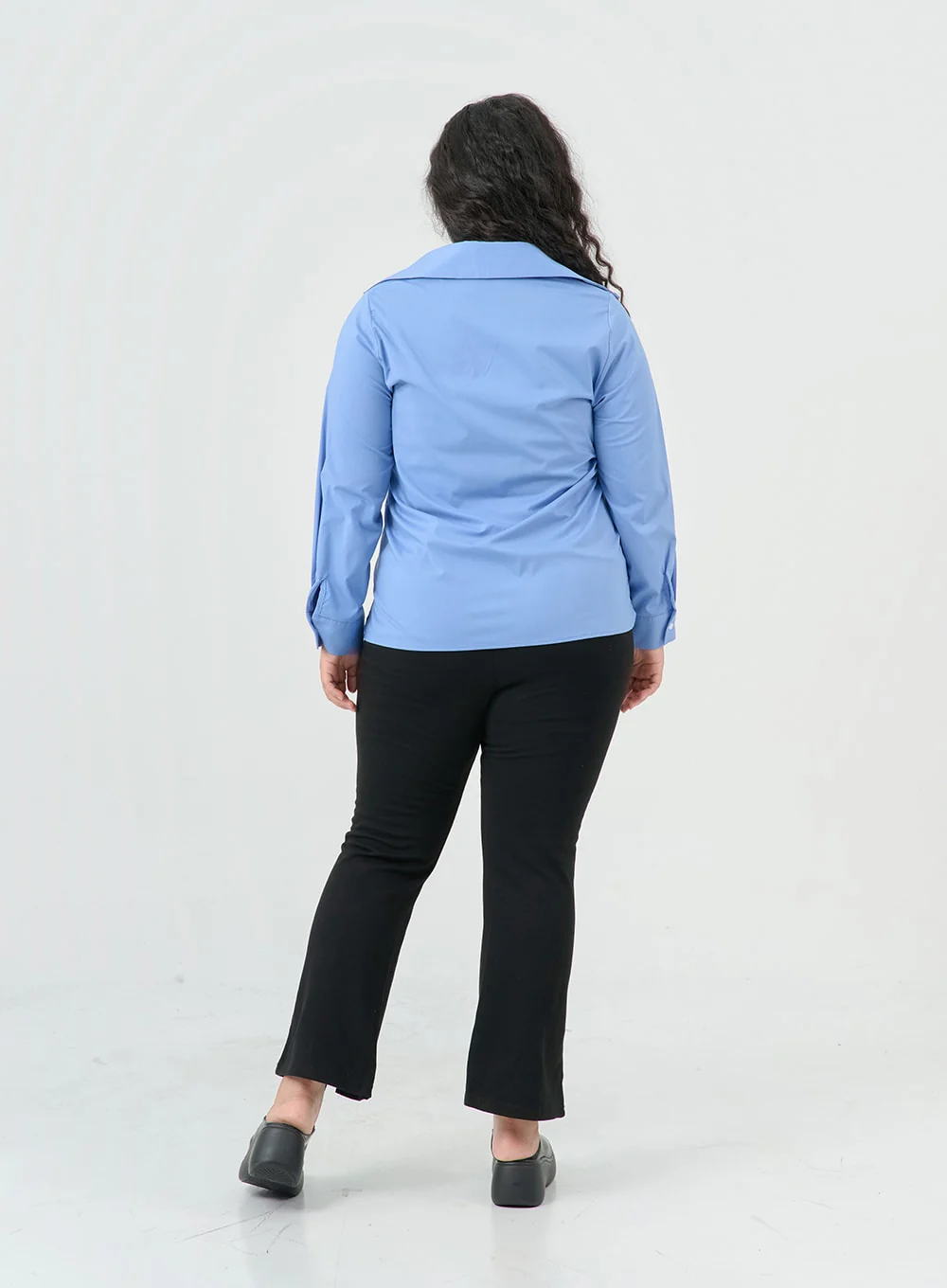 Plus Cotton Bending Bootcut Pants IS05 - Image 8