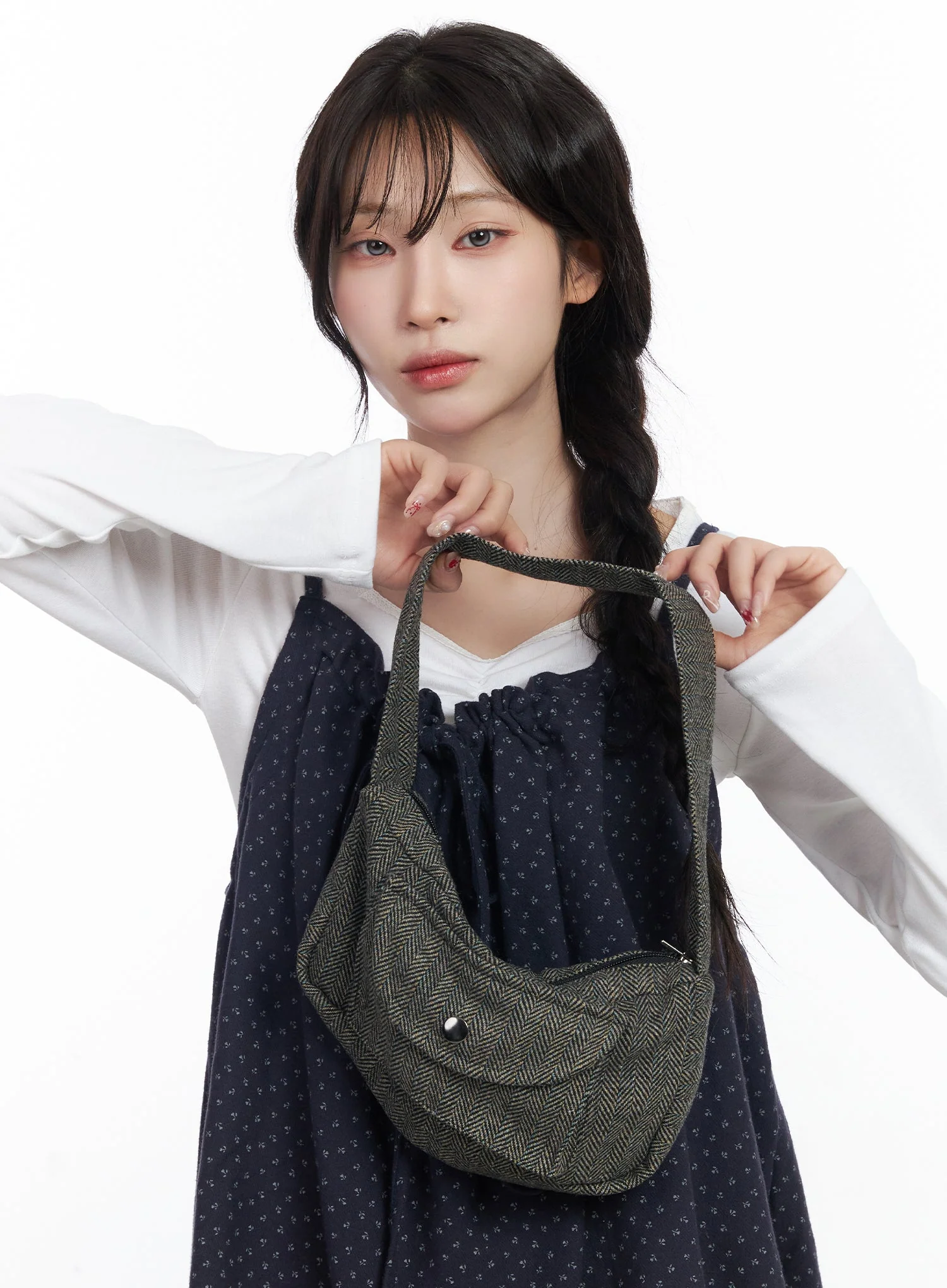 Pocket Herringbone Bag CJ527 - Image 2