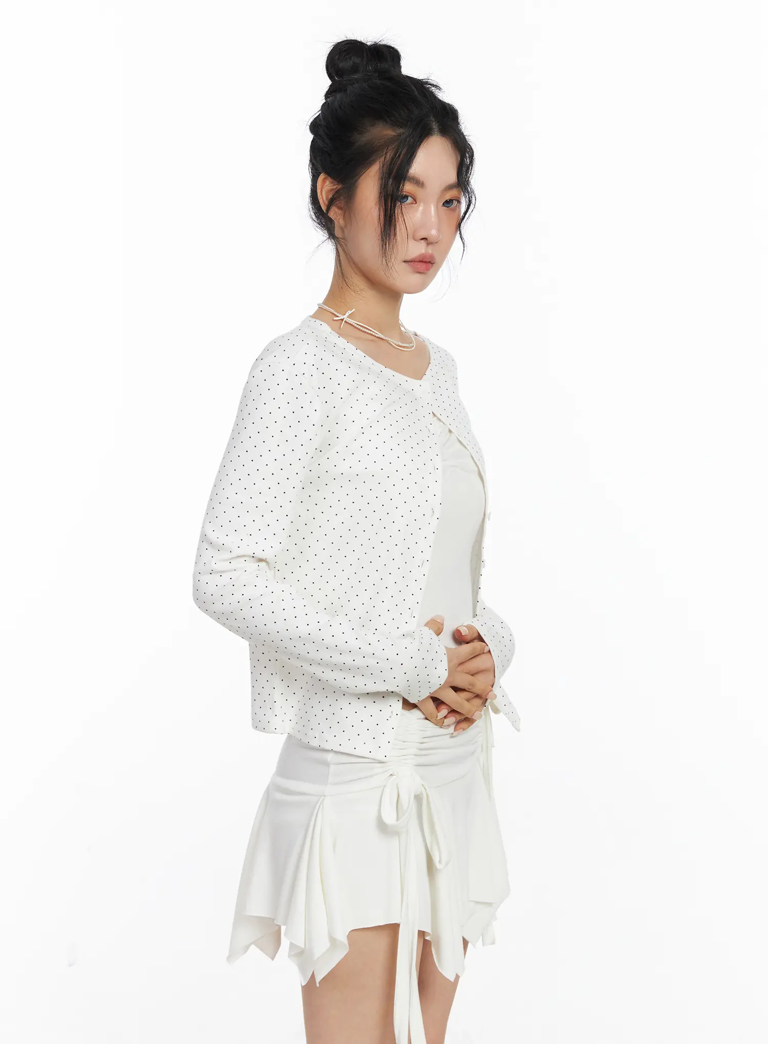 Polka Dot Cardigan CJ522 - Image 9