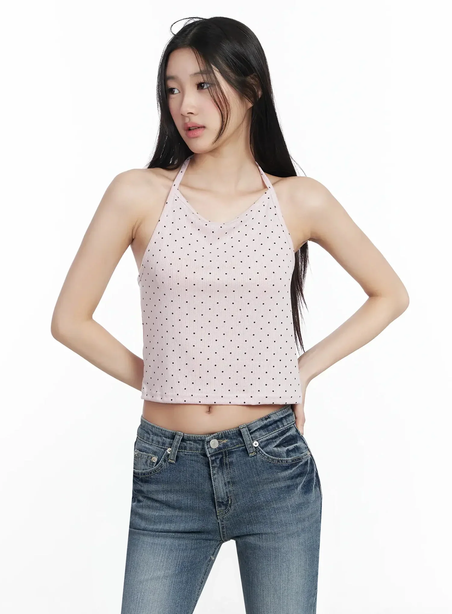 Polka Dot Halter Neck Top IM503 - Image 7