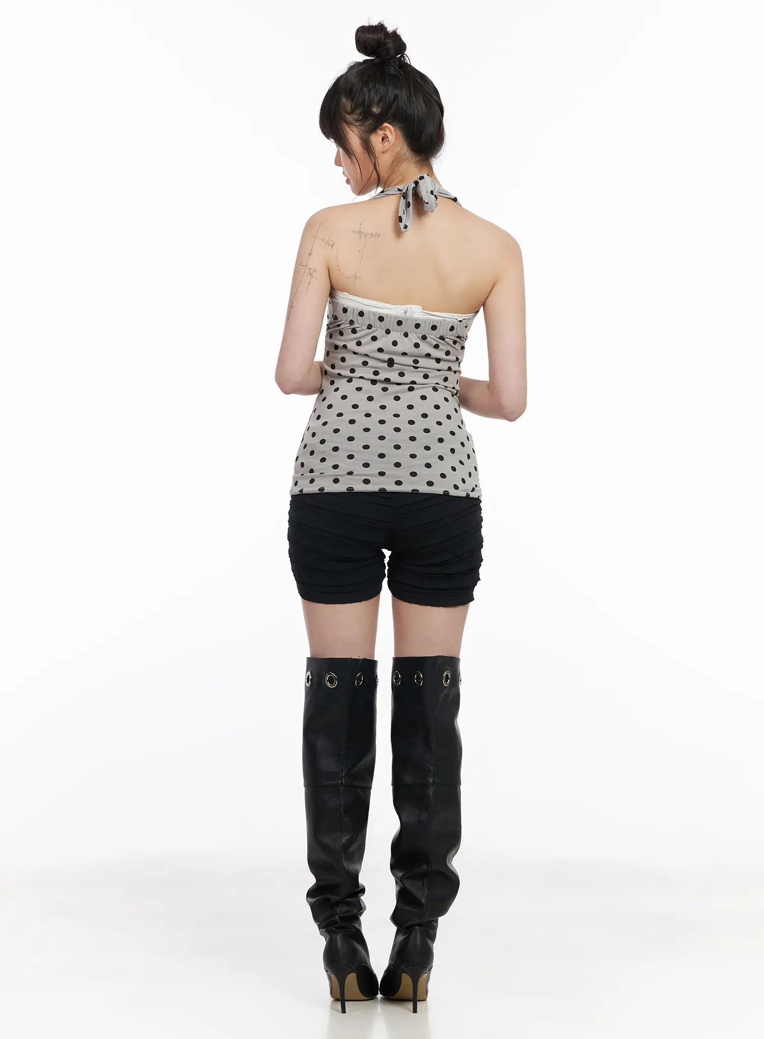 Polka Dot Halter Top CM512 - Image 5