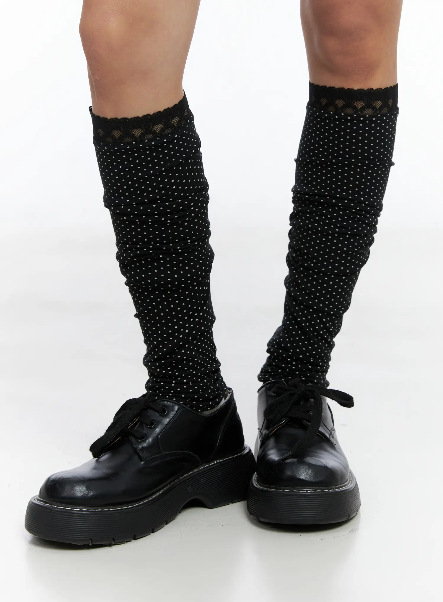 Polka-Dot Lace Leg Warmers CS505
