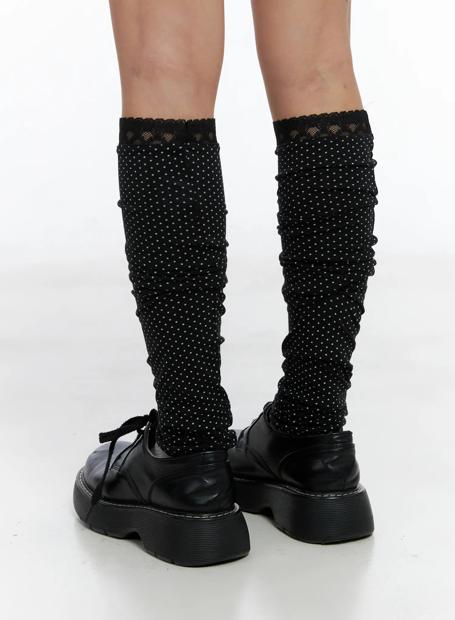 Polka-Dot Lace Leg Warmers CS505 - Image 6