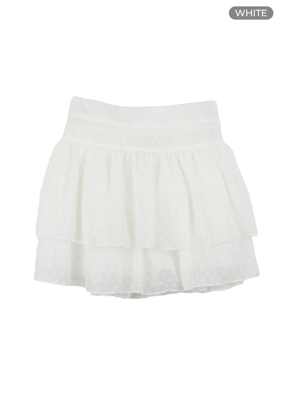 Polka Dot Layered Mini Skirt OL430 - Image 8