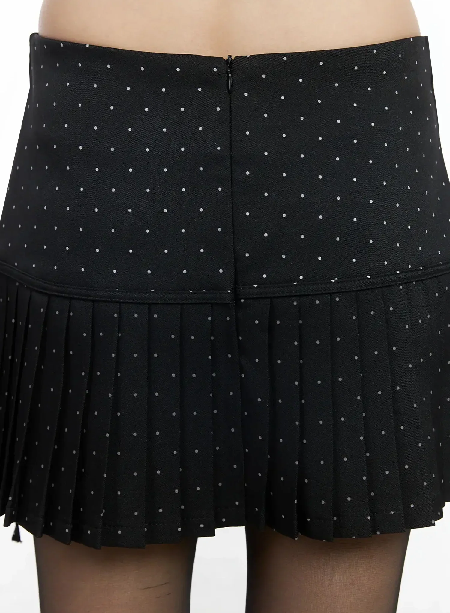 Polka Dot Pleated Mini Skirt IF505 - Image 13