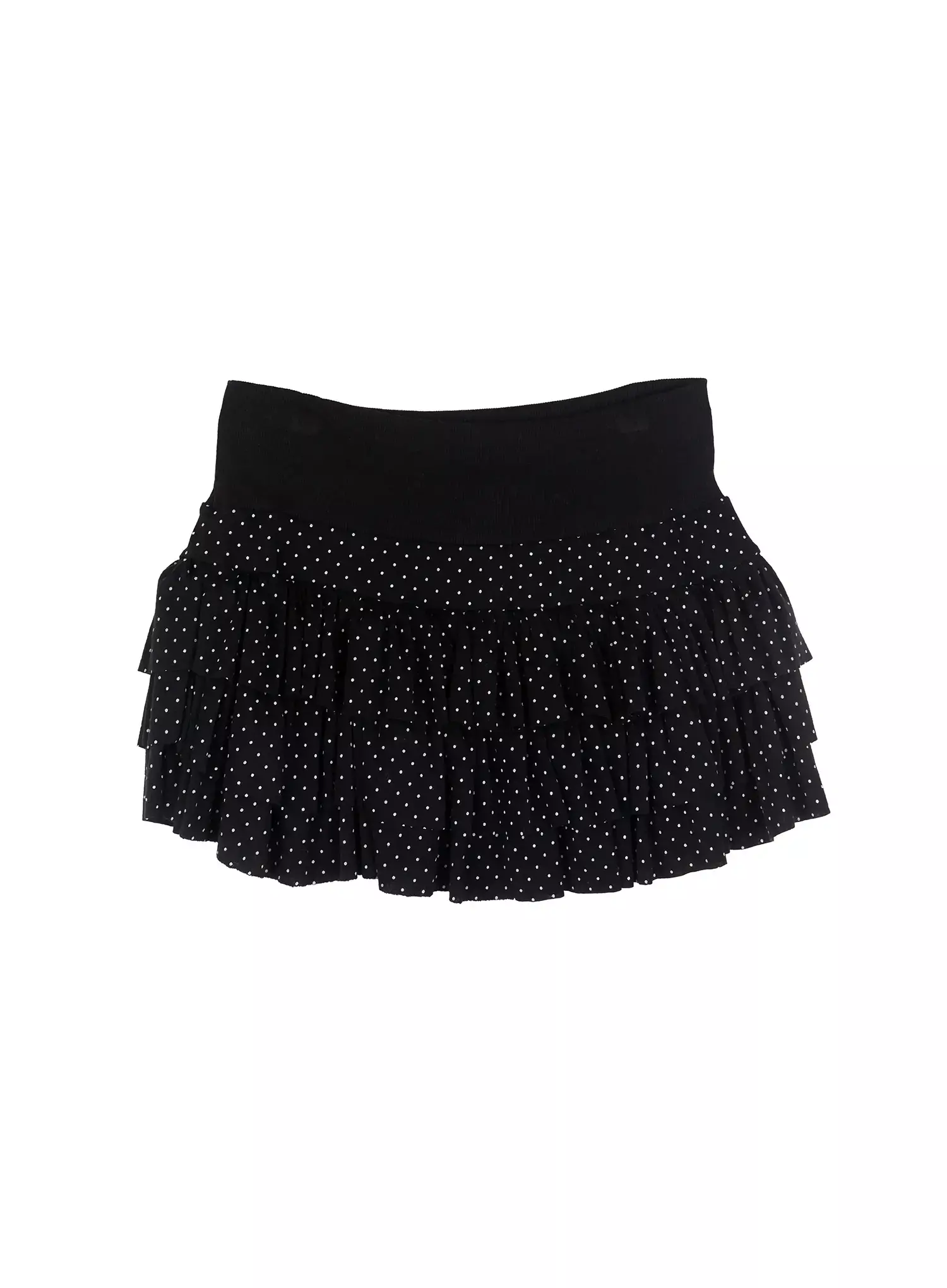 Polka Dot Ruffle Mini Skirt IF505 - Image 14