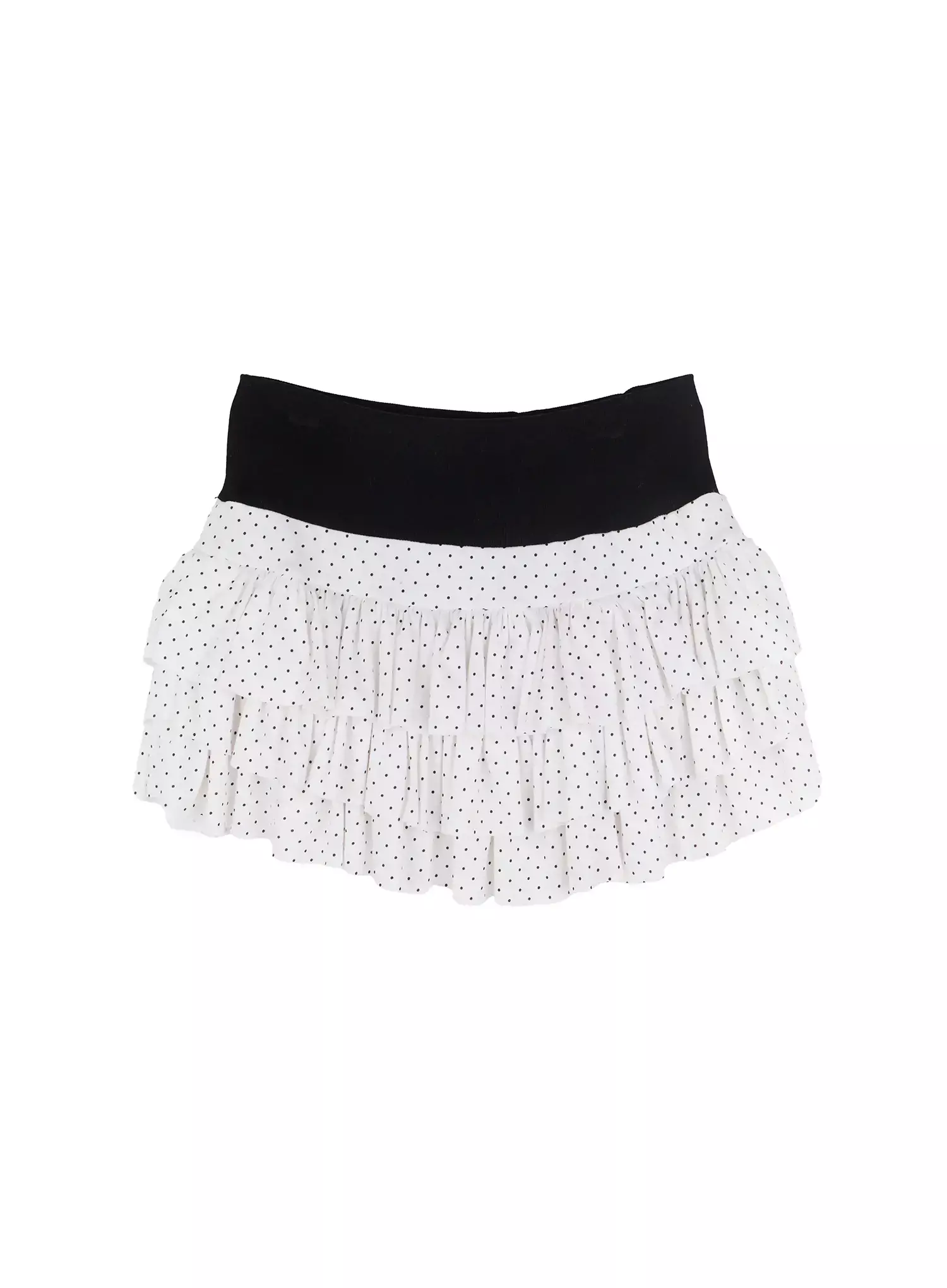 Polka Dot Ruffle Mini Skirt IF505 - Image 15