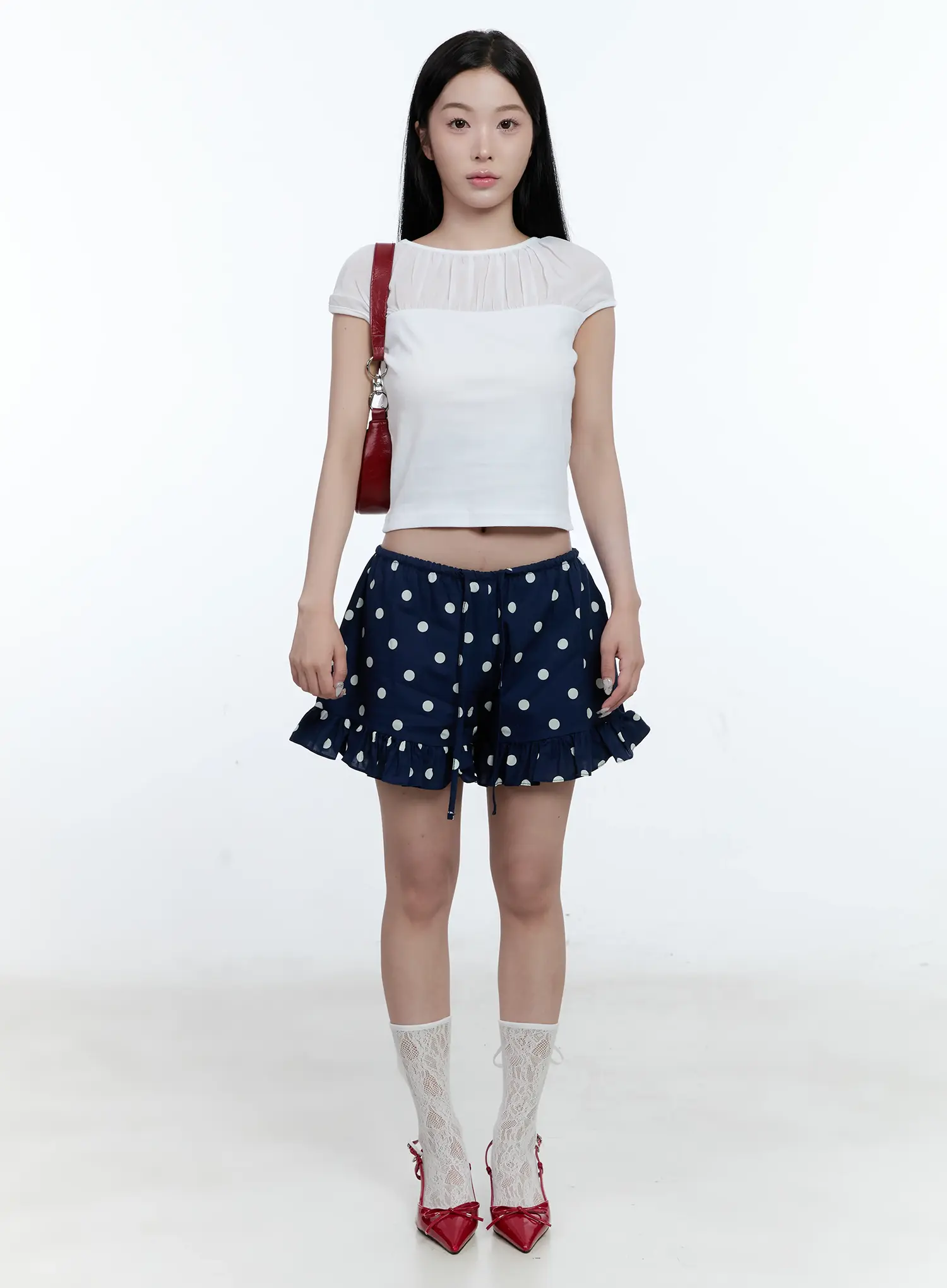 Polka-Dot Ruffle Shorts CG501 - Image 2