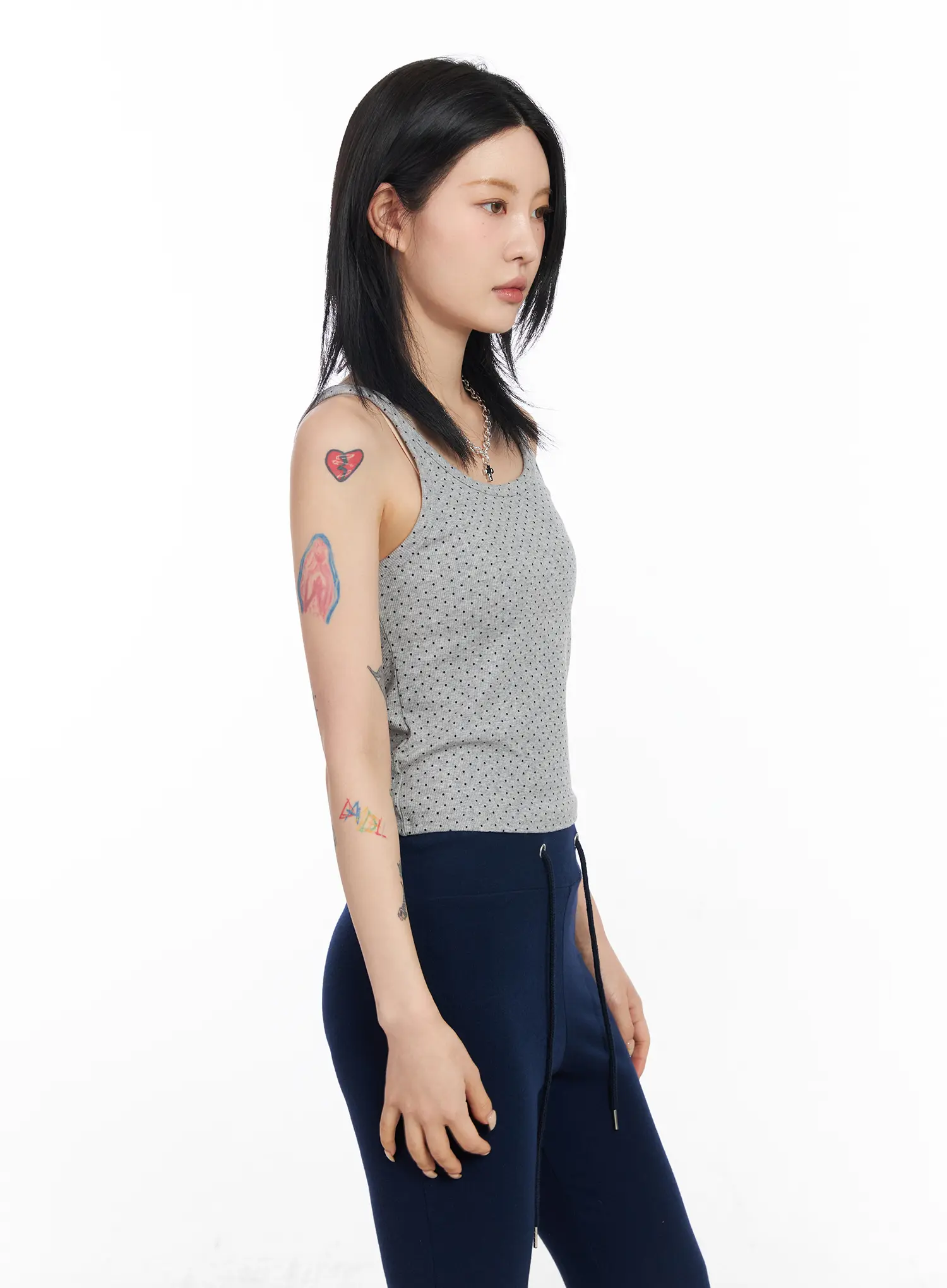Polka Dot Sleeveless Top CF526 - Image 9
