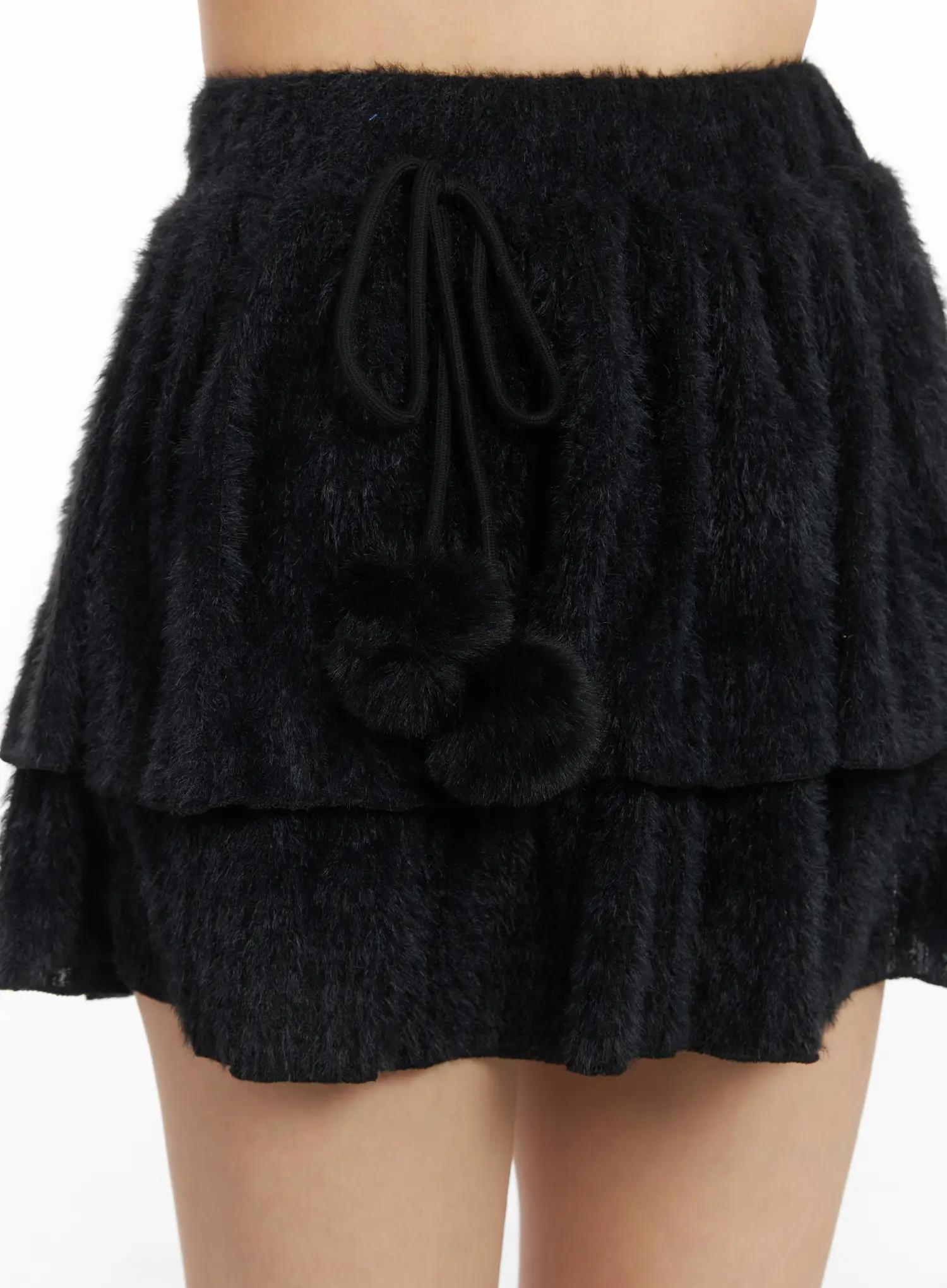 Pom-Pom Tiered Mini Skirt CD526 - Image 3