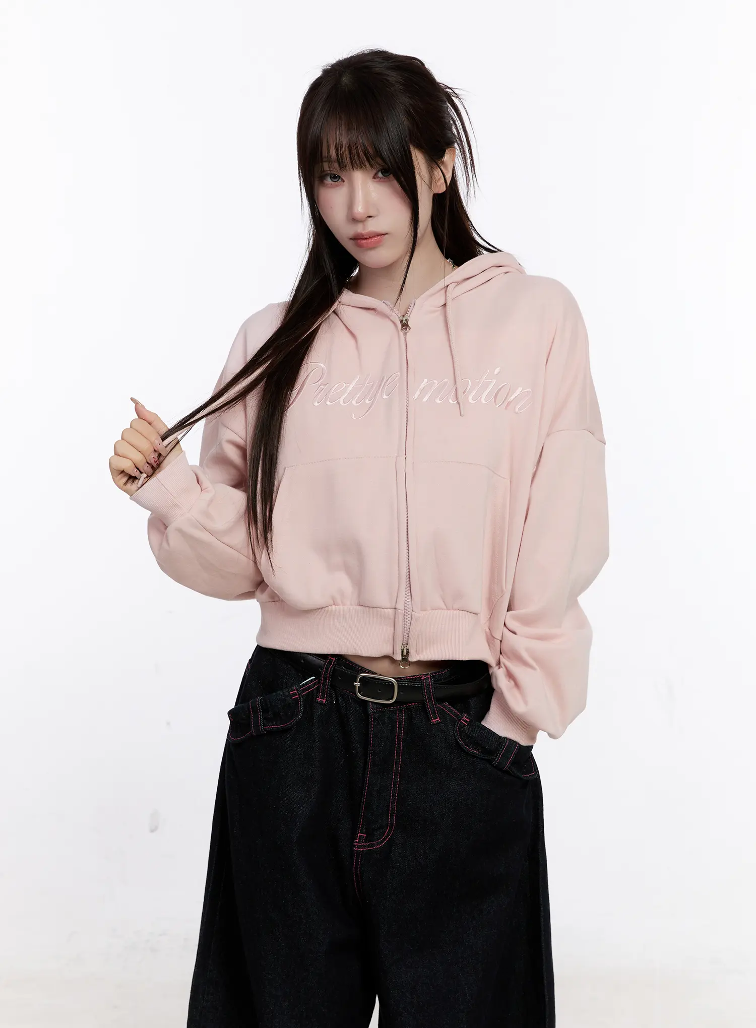 Printed Graphic Zip-up Hoodie CO501 - Image 2